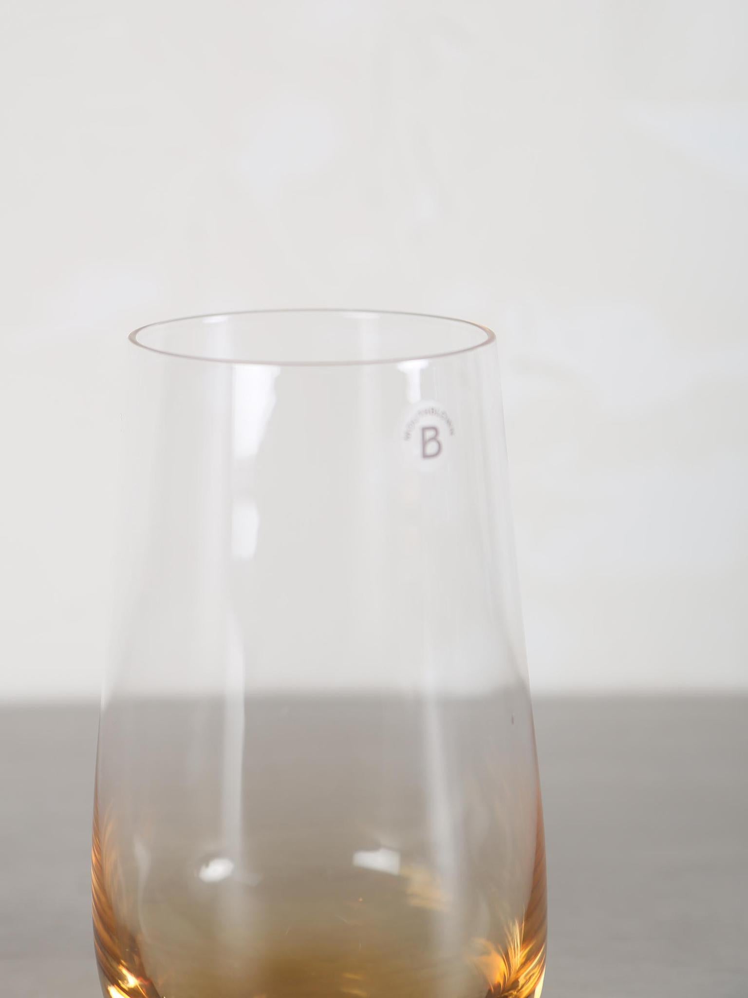 Large Amber Mouthblown Tumbler