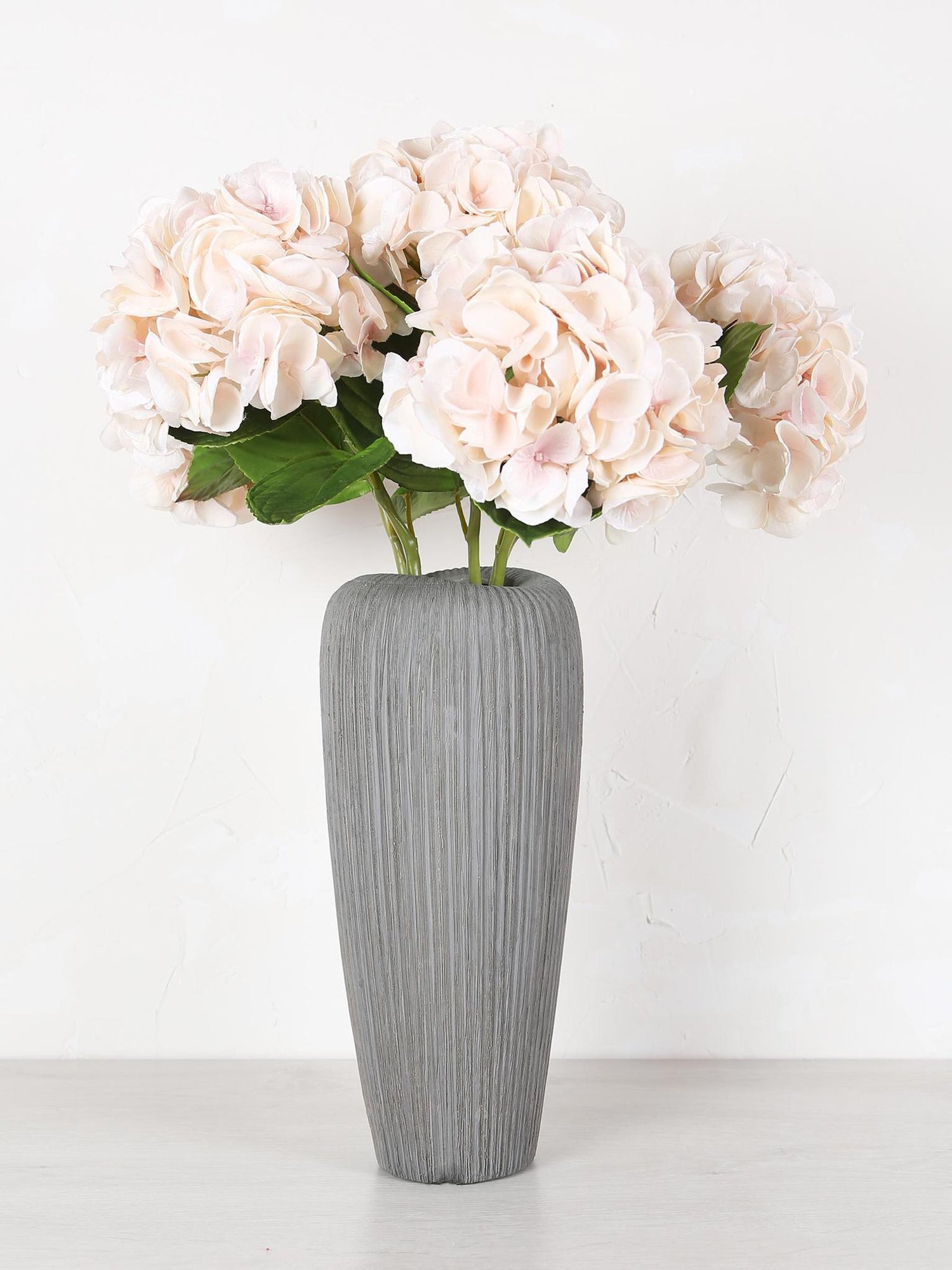 Faux Real Touch Pale Blush Hydrangea