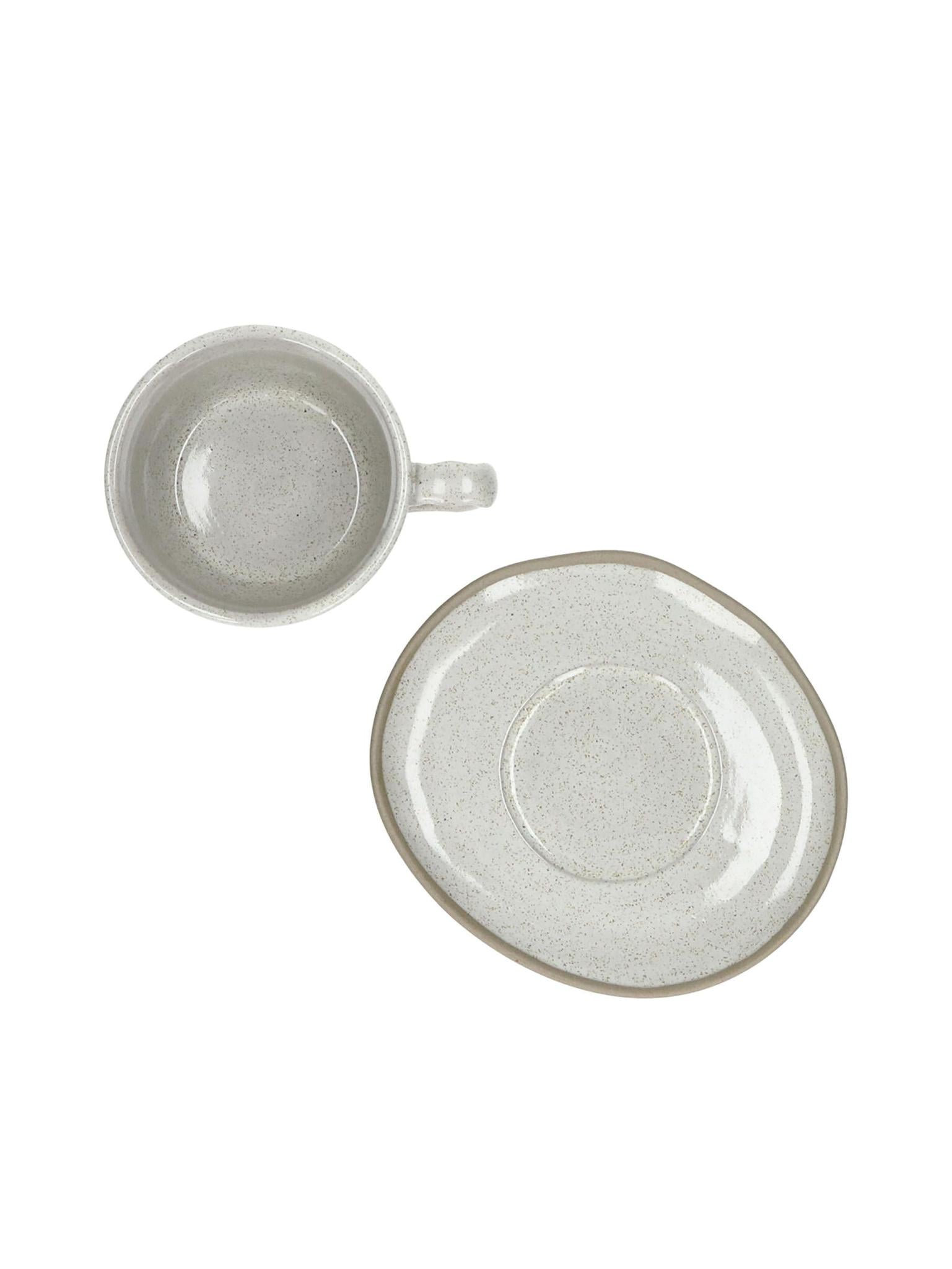 Primeval Porcelain Cup & Saucer - 2 Colours Available L 11,4 x W 10 x H 5,8