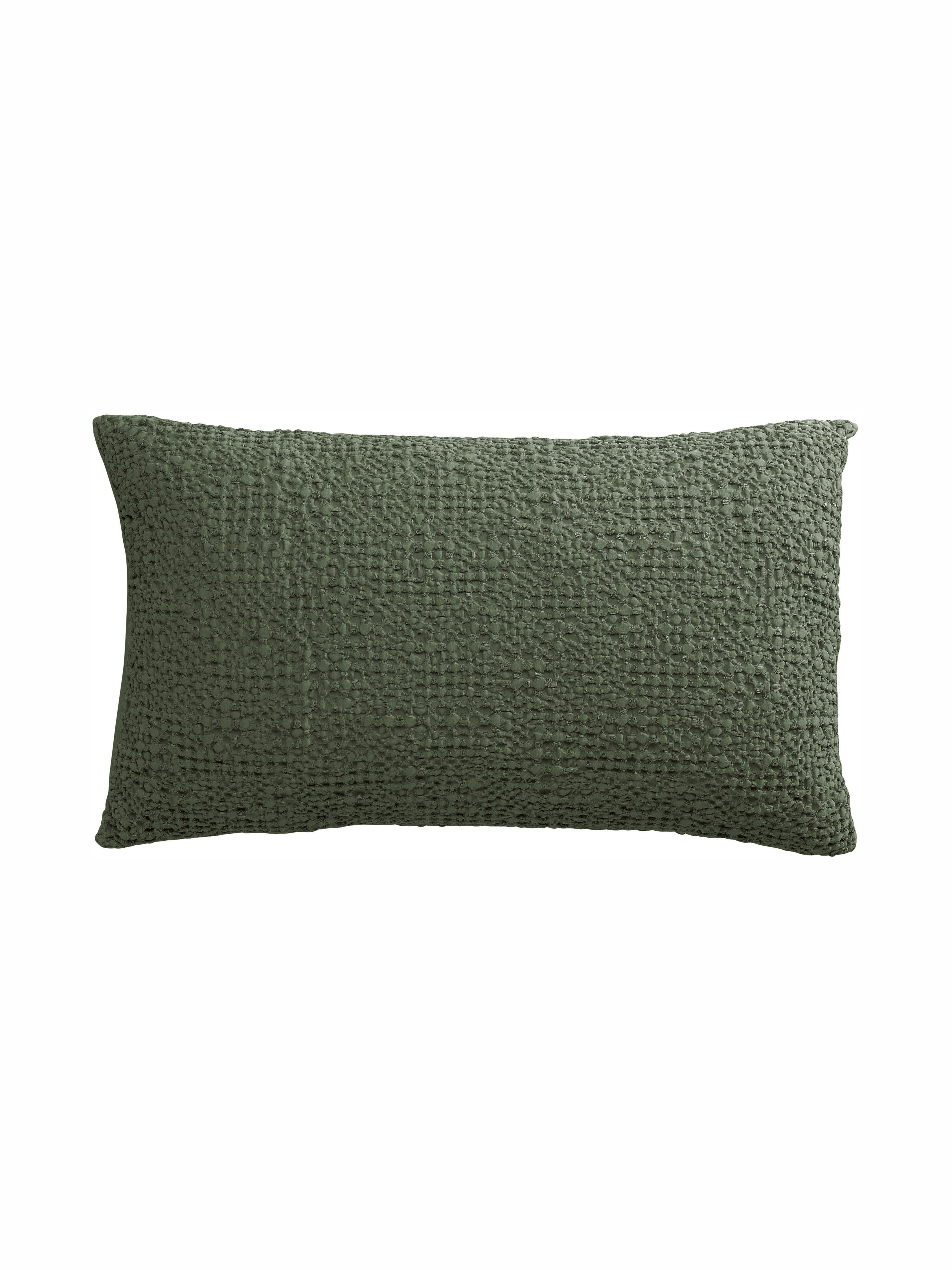 Tana Stonewashed Bed Cushion Olive