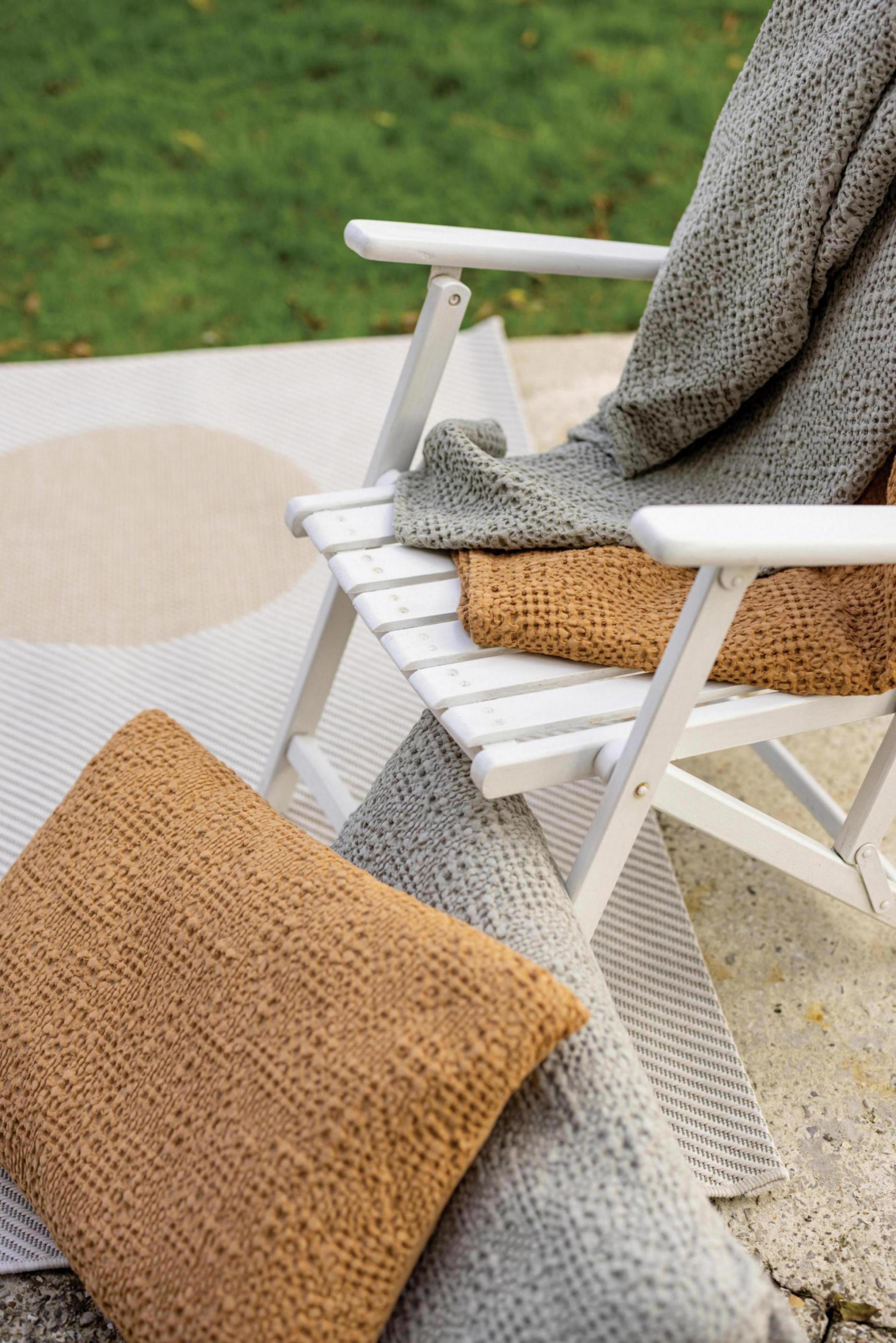 Stonewashed Cotton Tana Throw Pinede - 140x200