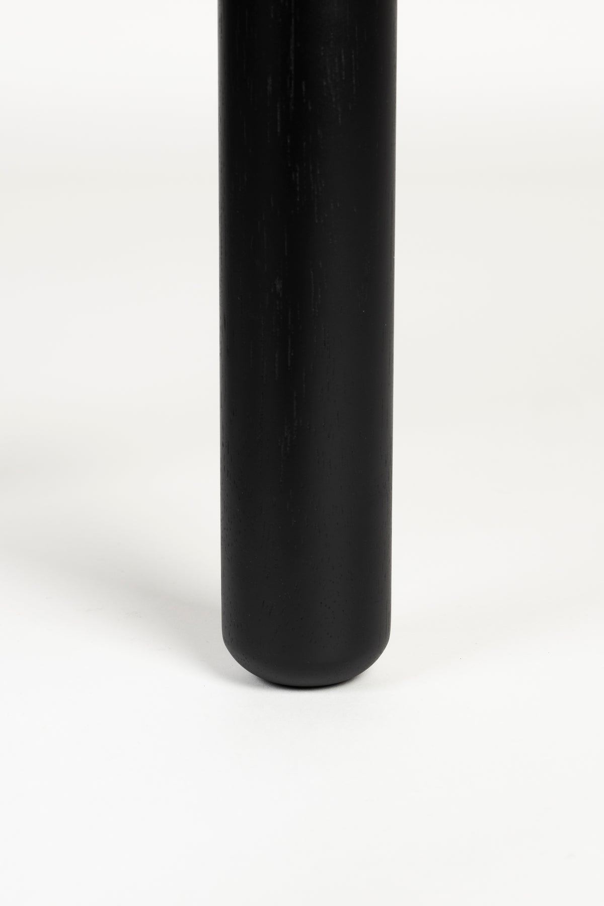 Storm Wooden Round Dining Table - Black