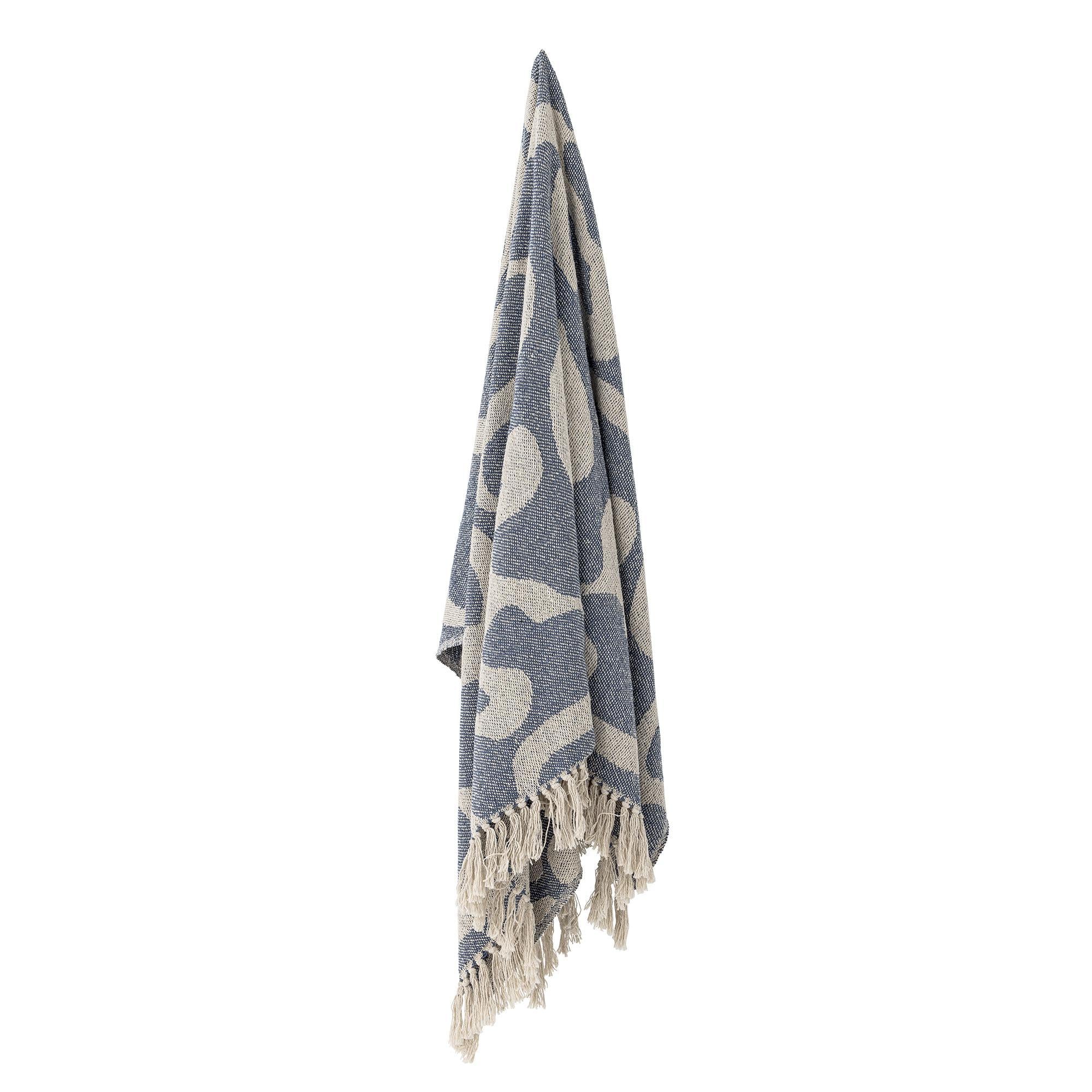 Salobre Recycled Cotton Throw - Blue