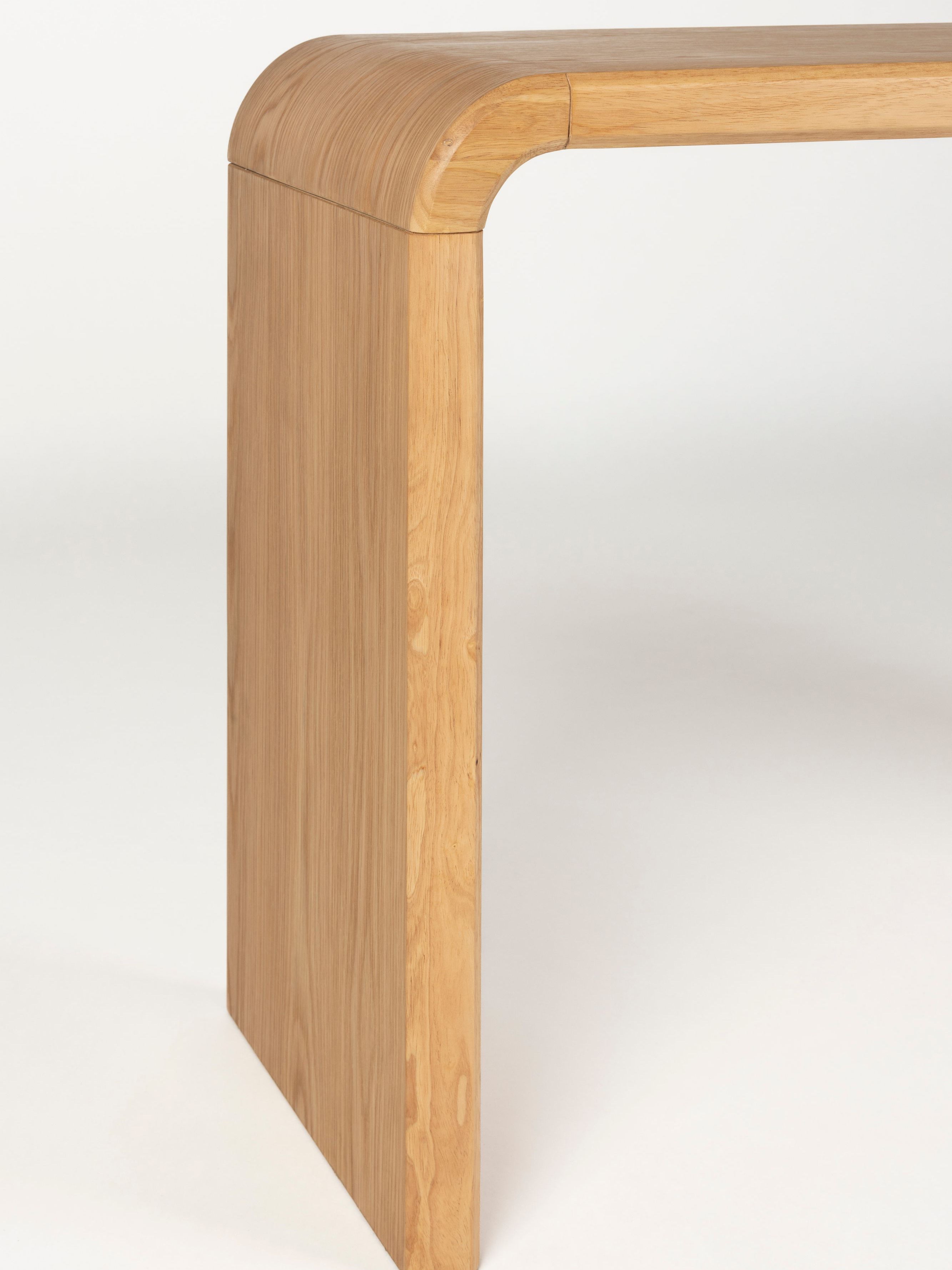 Brave Console Table - Solid Rubber Wood - Naturel