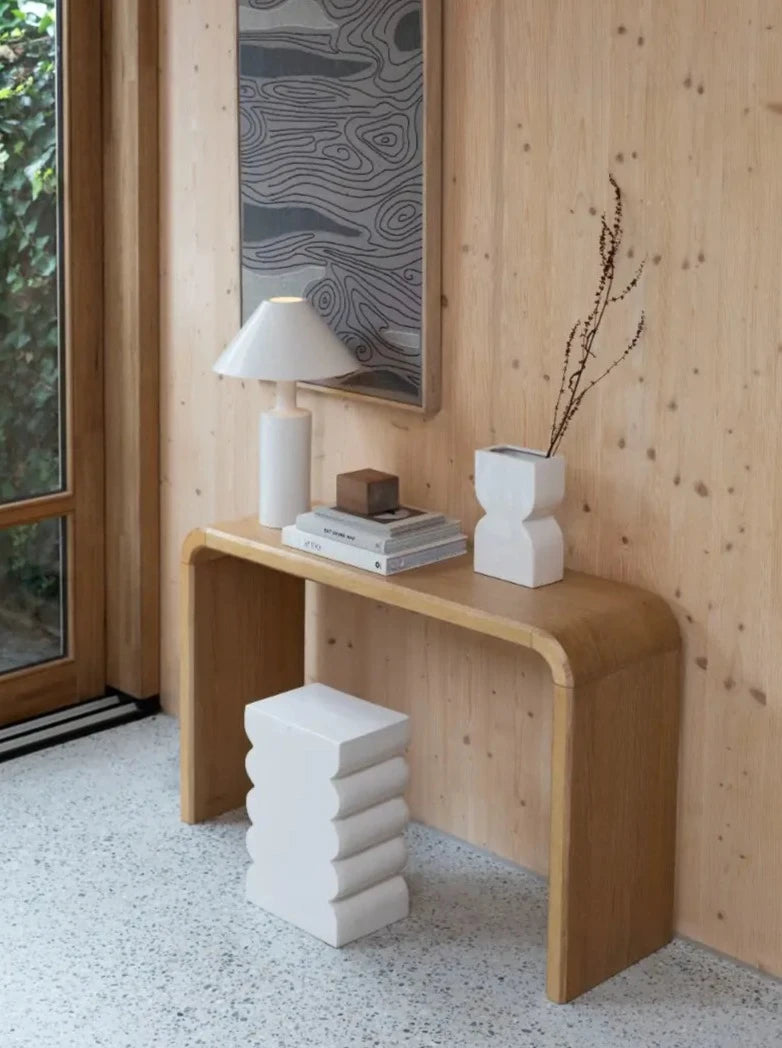 Brave Console Table - Solid Rubber Wood - Naturel