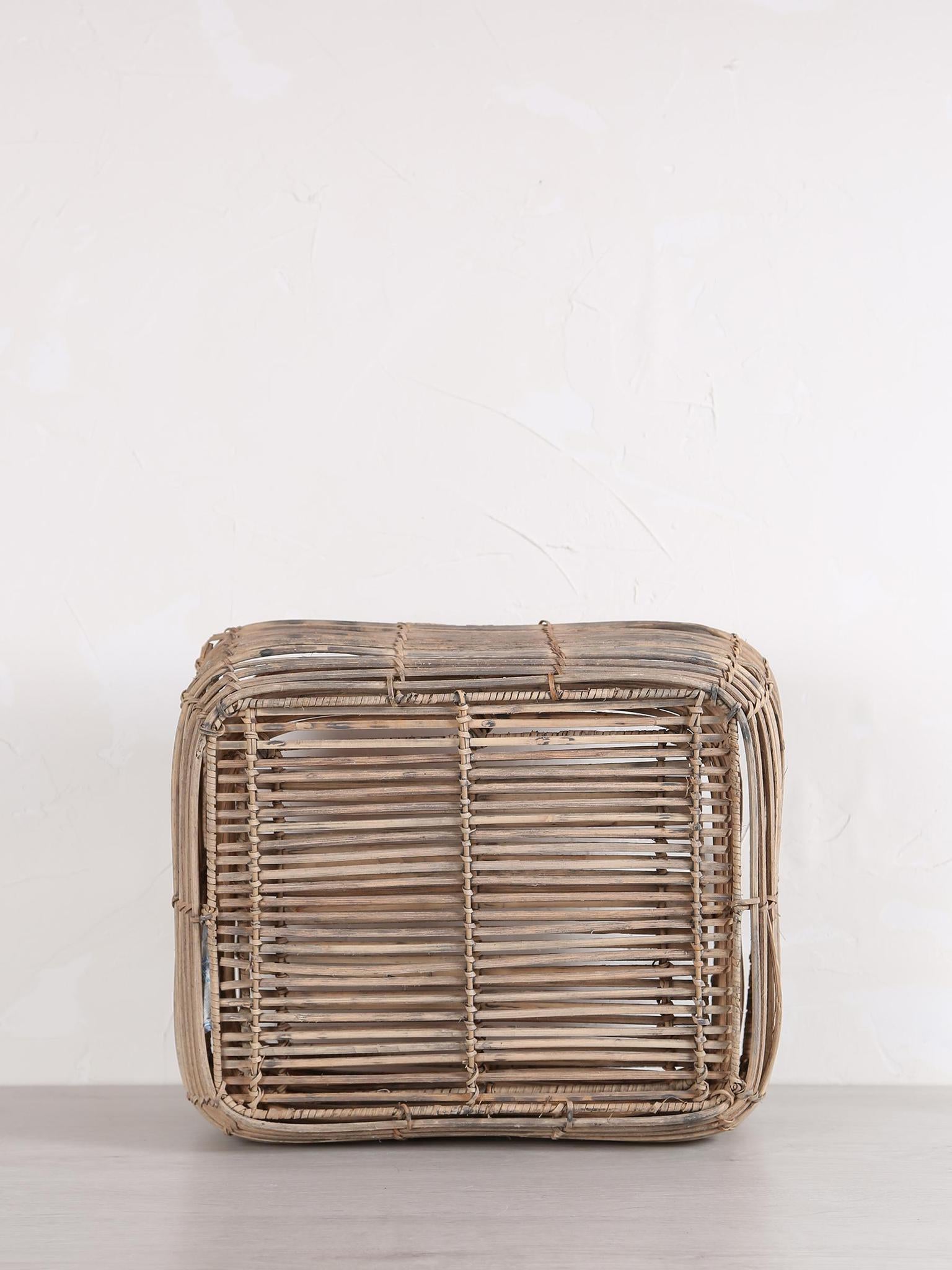 Harper Shallow Basket - Nature grey - 2 Sizes Available