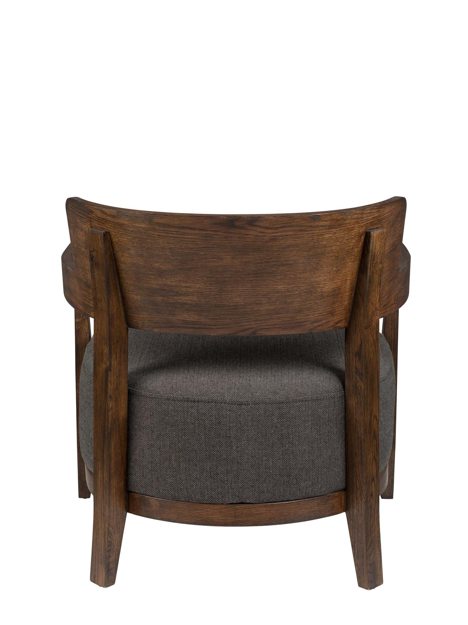 durian solid oak lounge chair