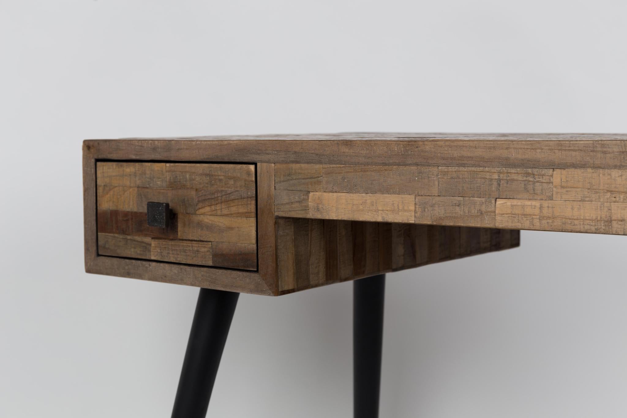 Leo Recycled Teak Desk Table