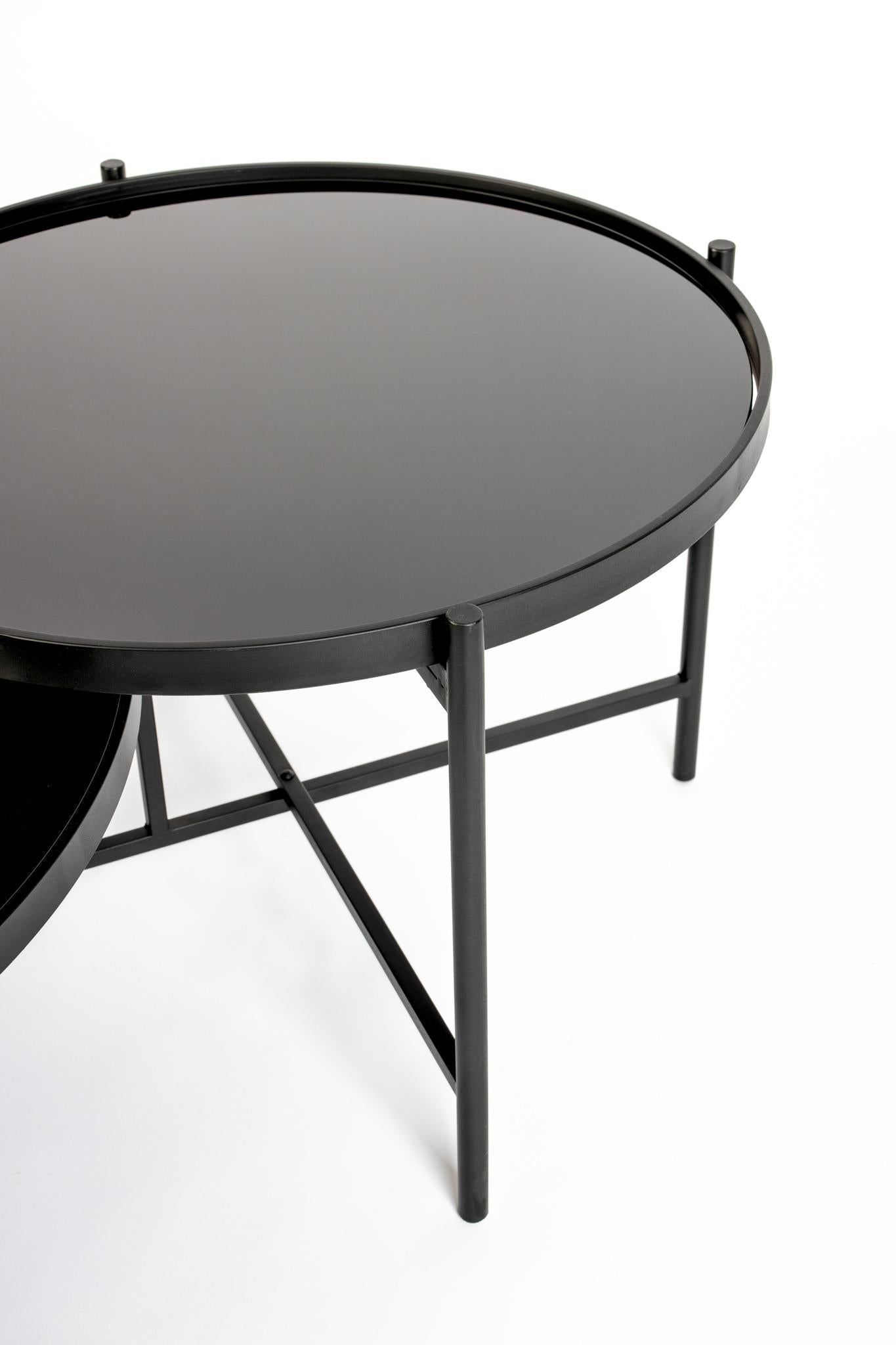 Li Glass & Metal Coffee Table