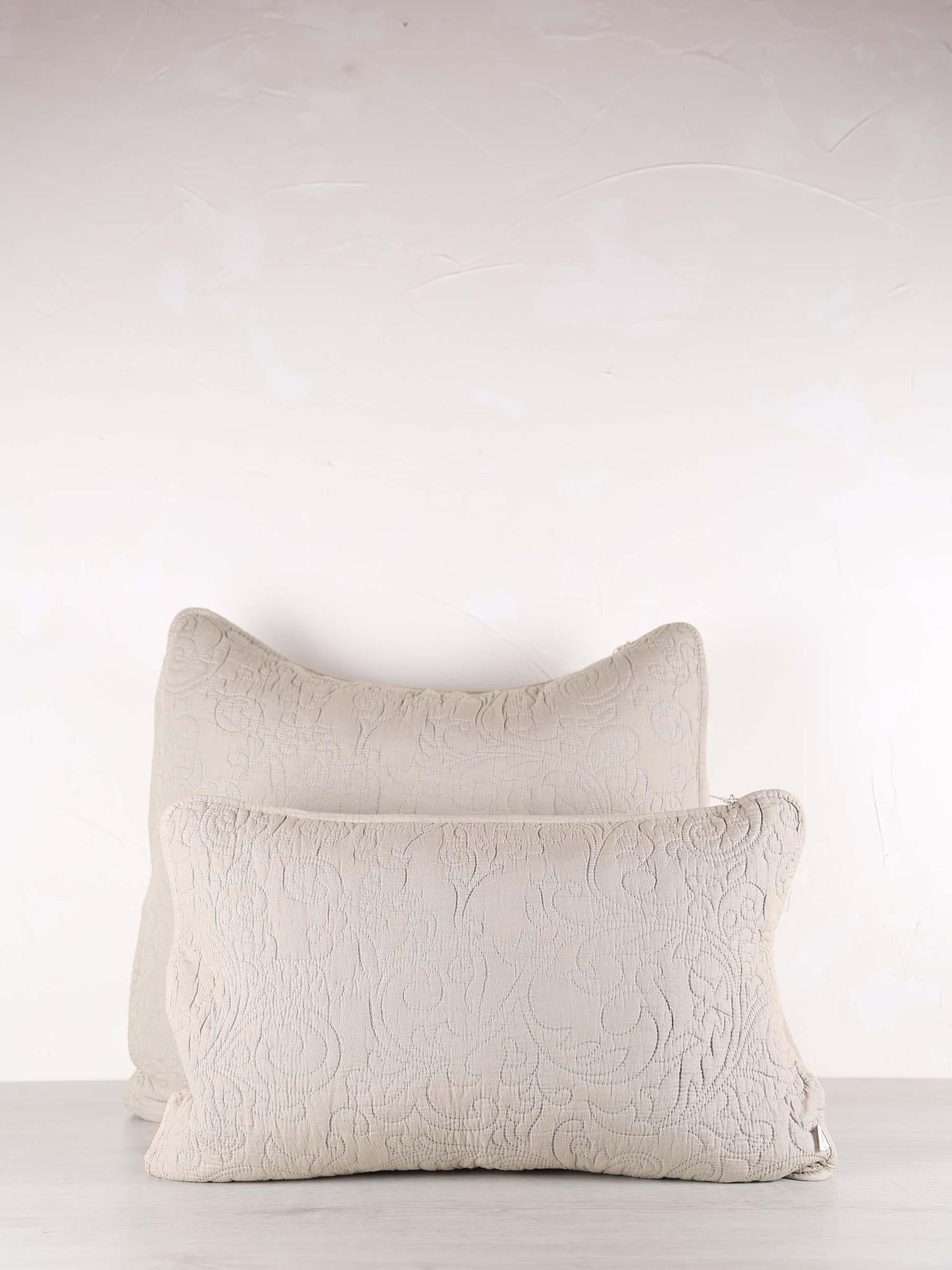 Isabelle cushion - Size Options Available - Eucalyptus Grey