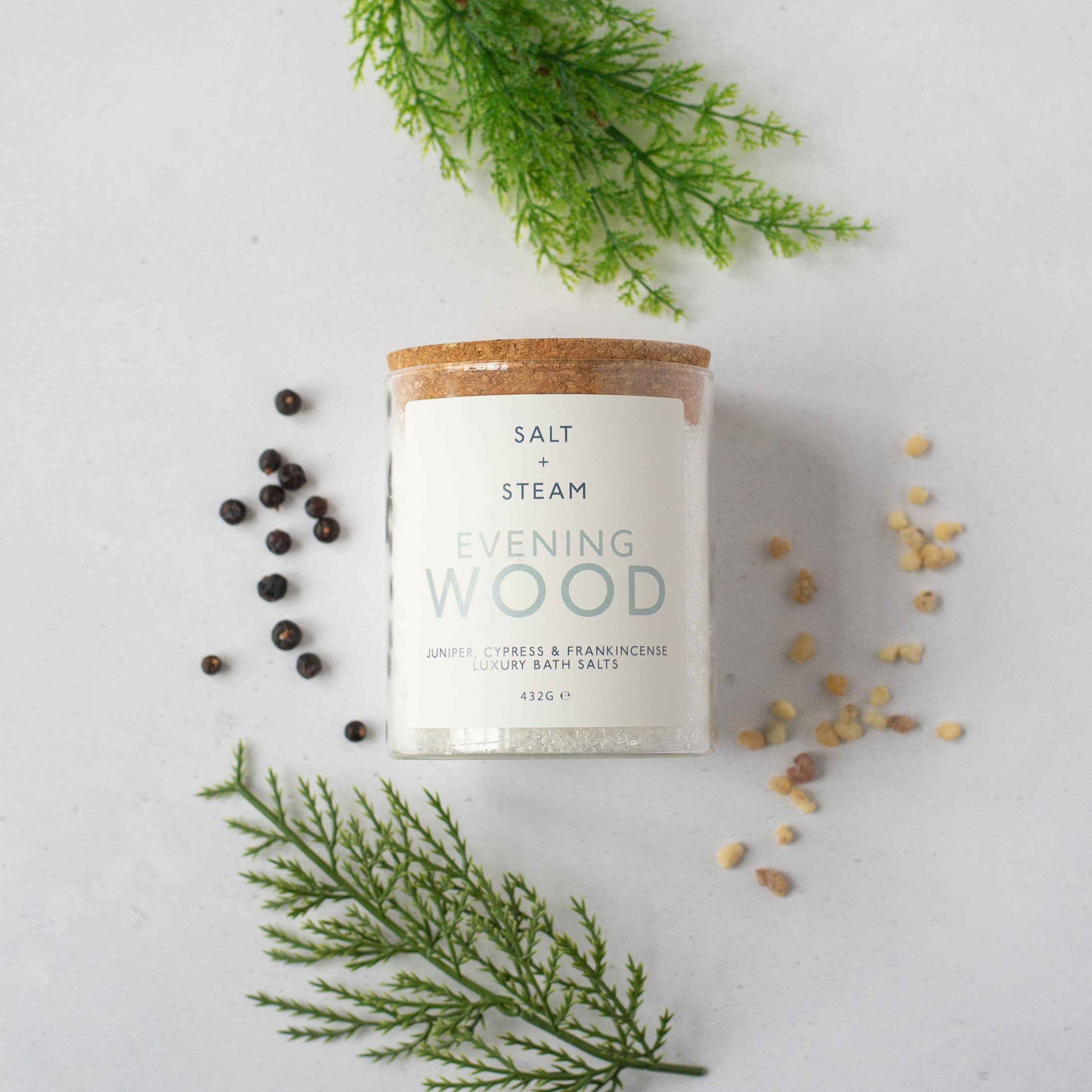 Evening Wood - Juniper & Cypress Bath Salts 80g & 432g