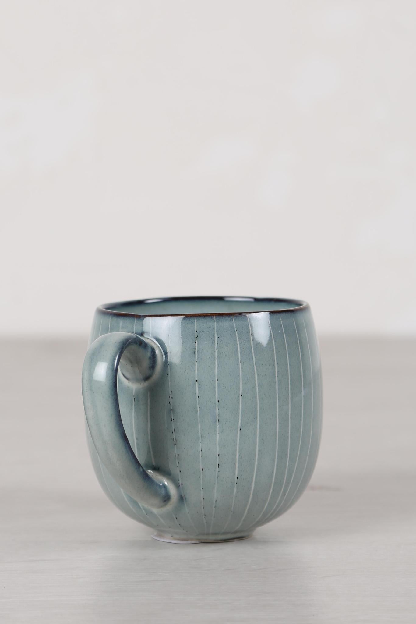 Nordic Sea Stoneware Large Round Mug