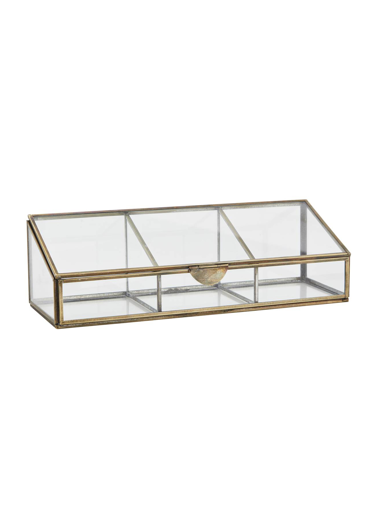 Partitioned Glass Box - Aged Glass
