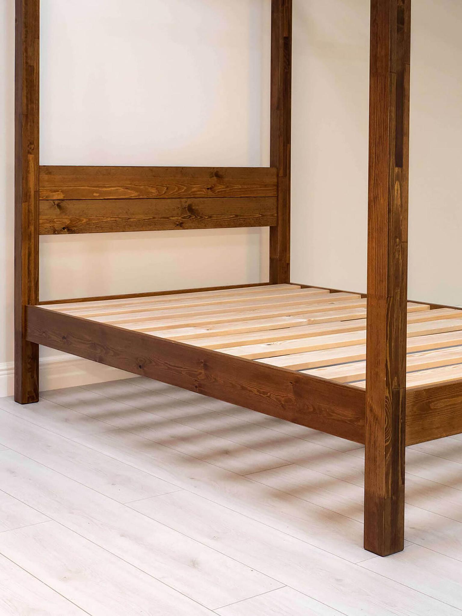 Model 06 - Four Poster Wooden Bed - Colours And Options available