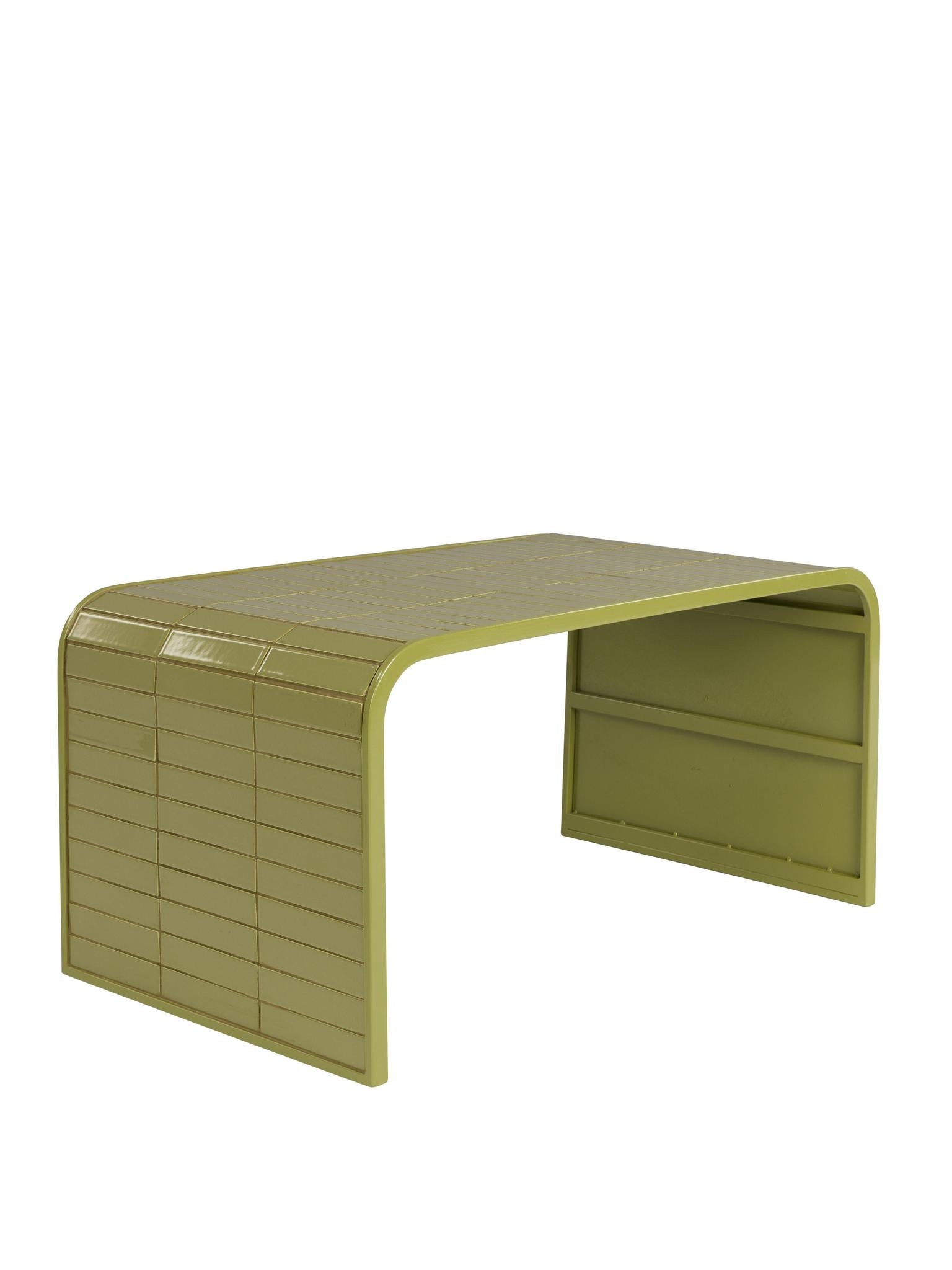 Tiles Curved Coffee Table - 2 Colours Available