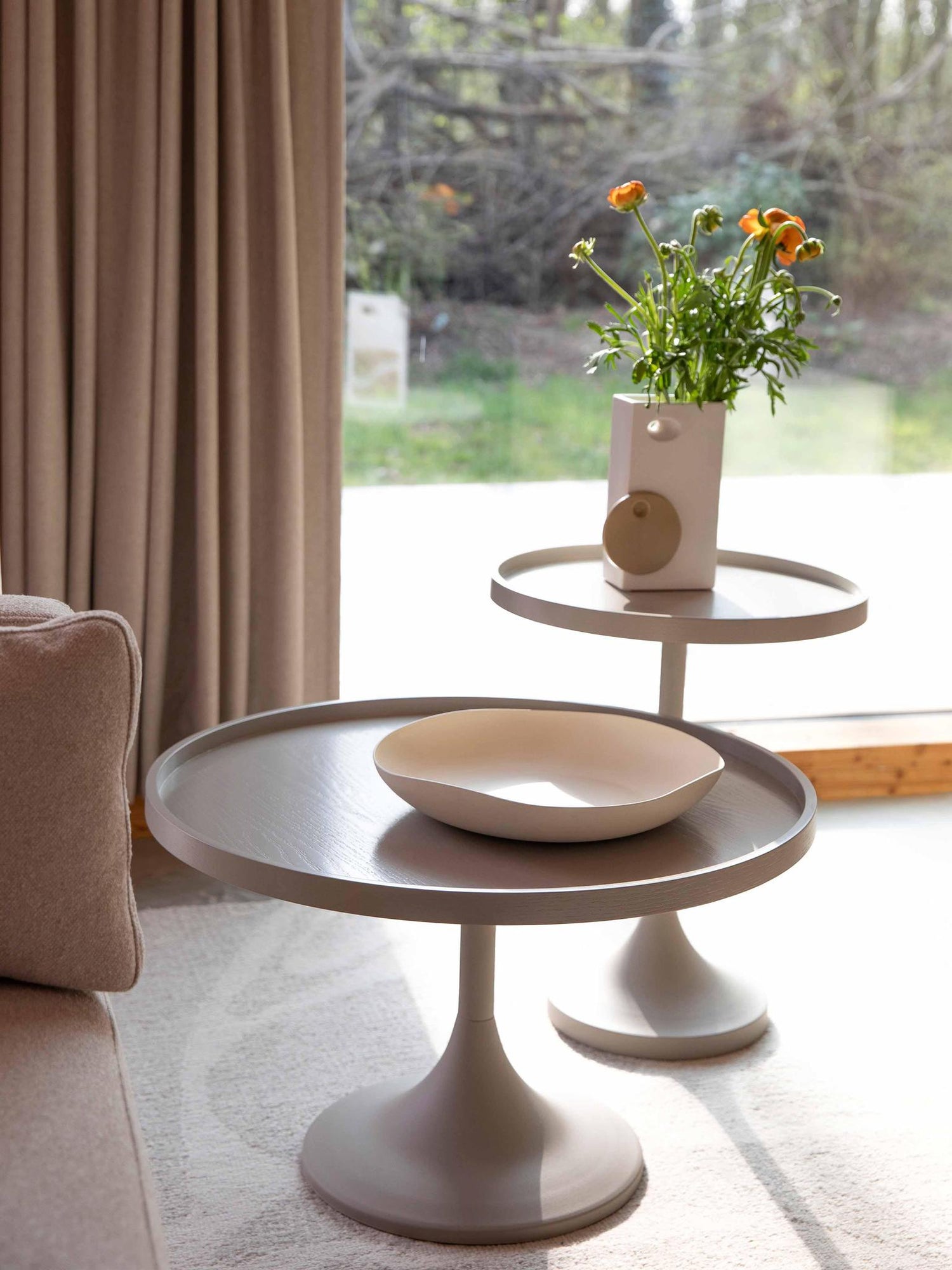 Jason Coffee/Side Table Beige - 2 Sizes Available