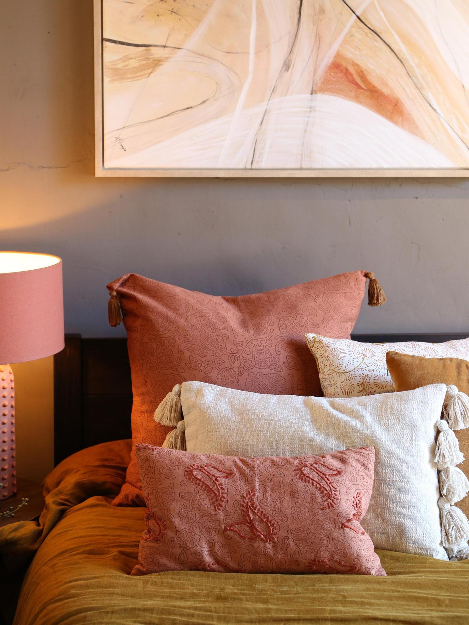 CRAFTED - Hebe Hand Embroidered Cushion