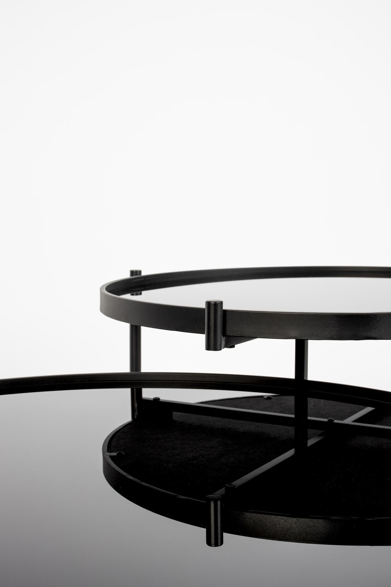 Li Glass & Metal Coffee Table