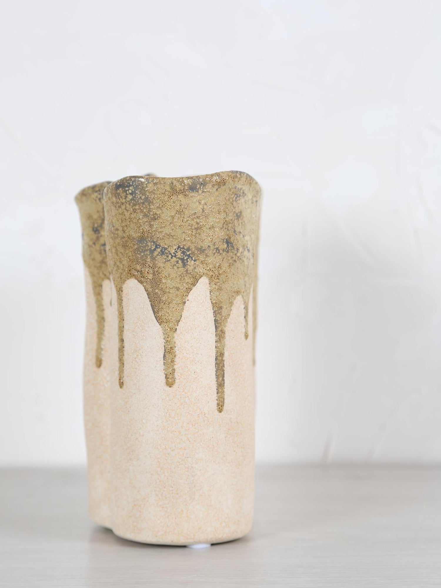 Flovilla Vase - cream, olive, green