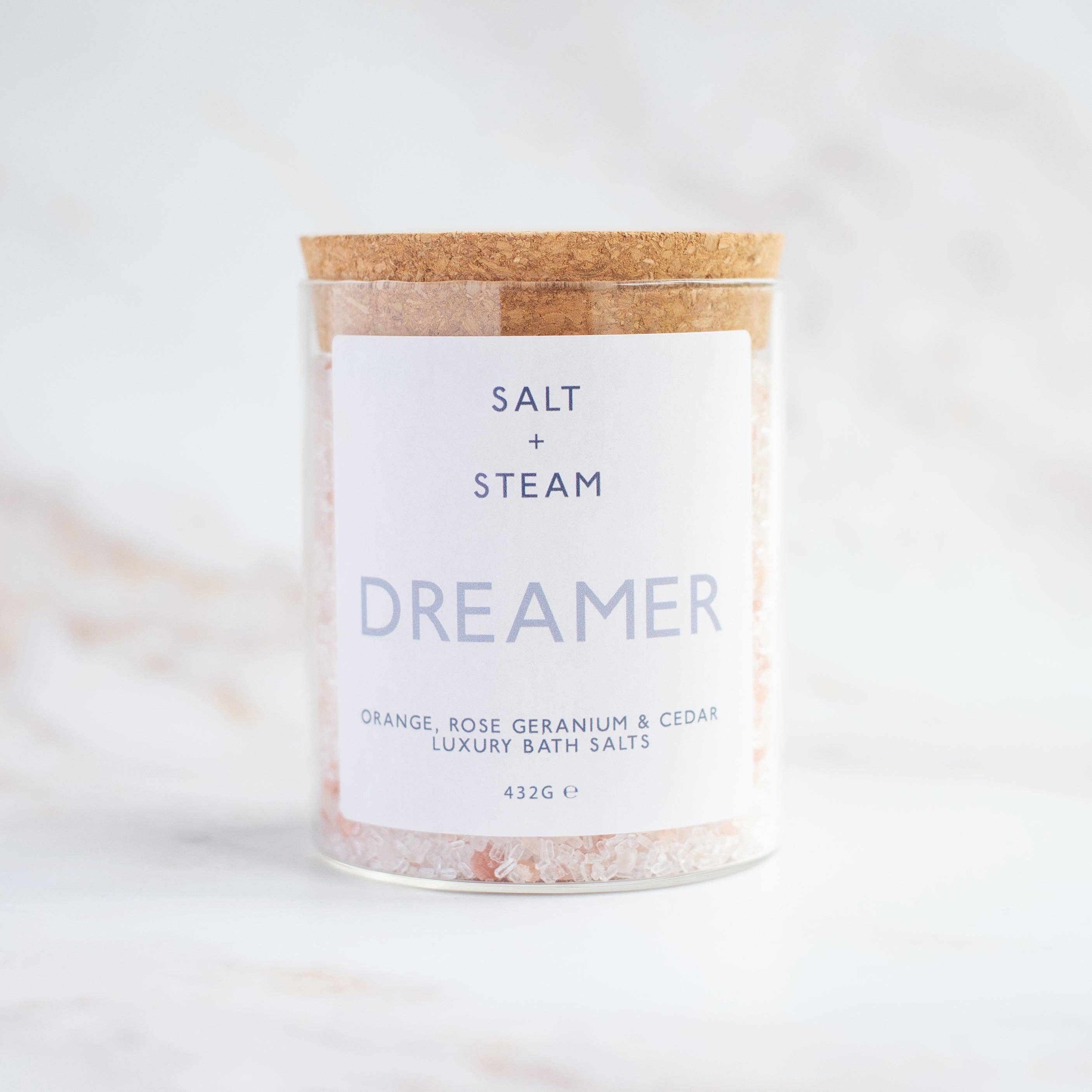 Dreamer - Rose Geranium & Cedar Bath Salts 80g & 432g