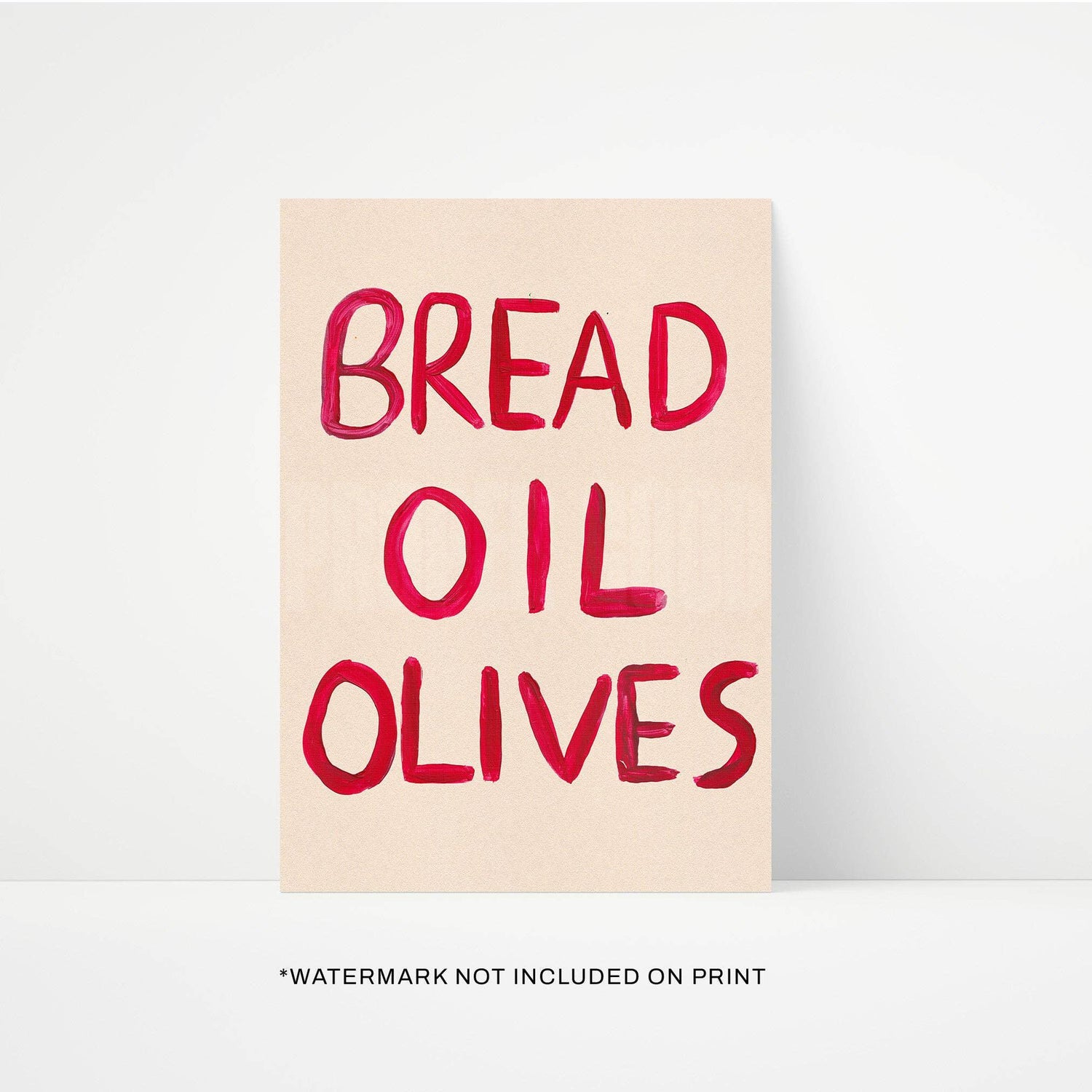 "Bread Oil Olives" - 2 Sizes Available