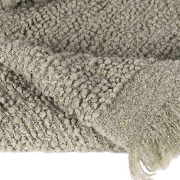 Olive Boucle Throw