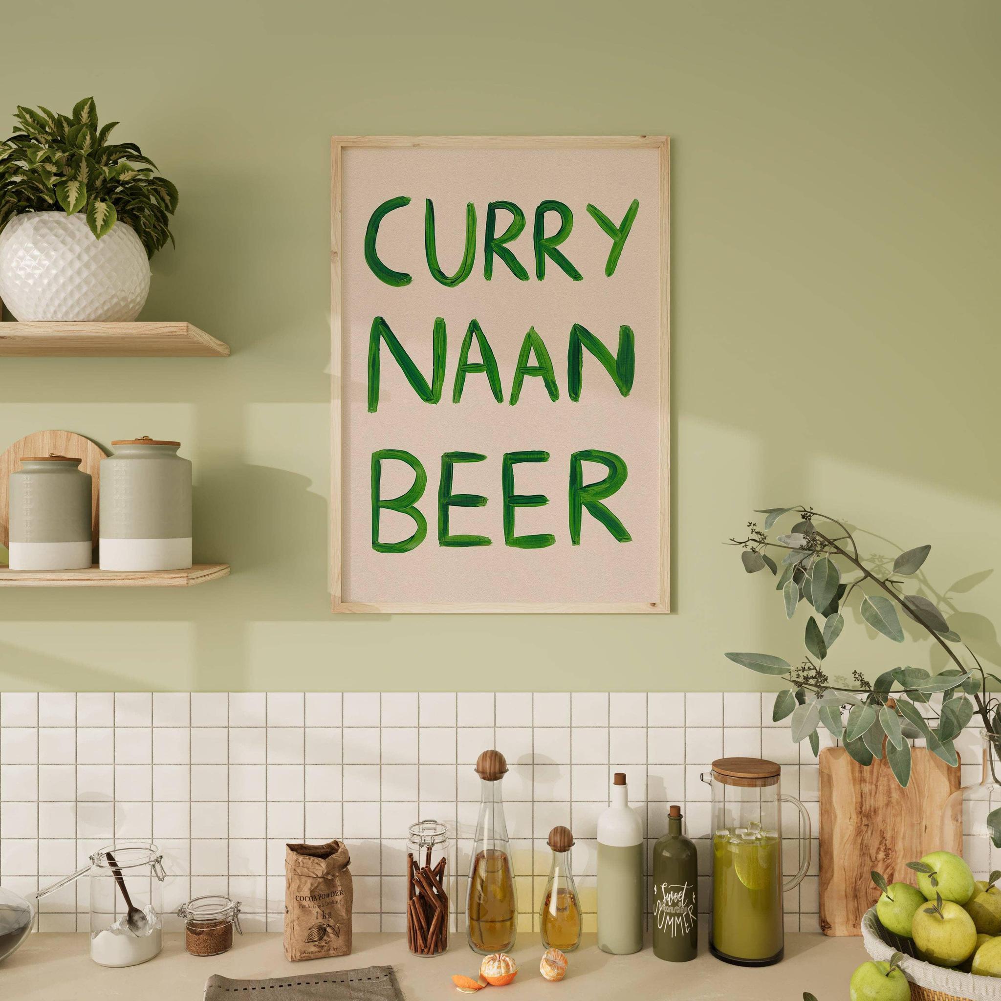 Curry Naan Beer Print - 2 Sizes Available
