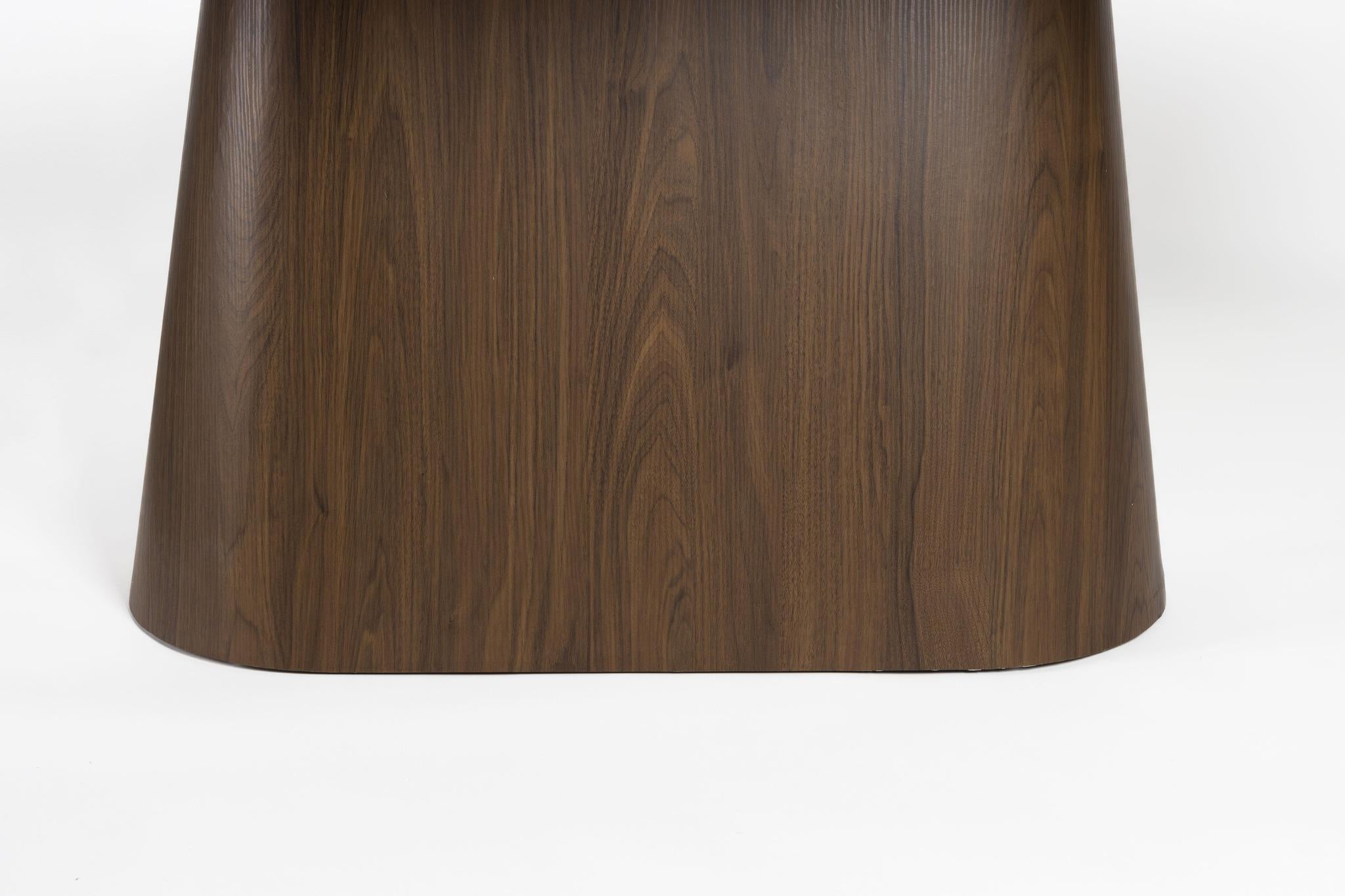Almira Sintered Stone & Wood Oval Dining Table - 2 Colours Available