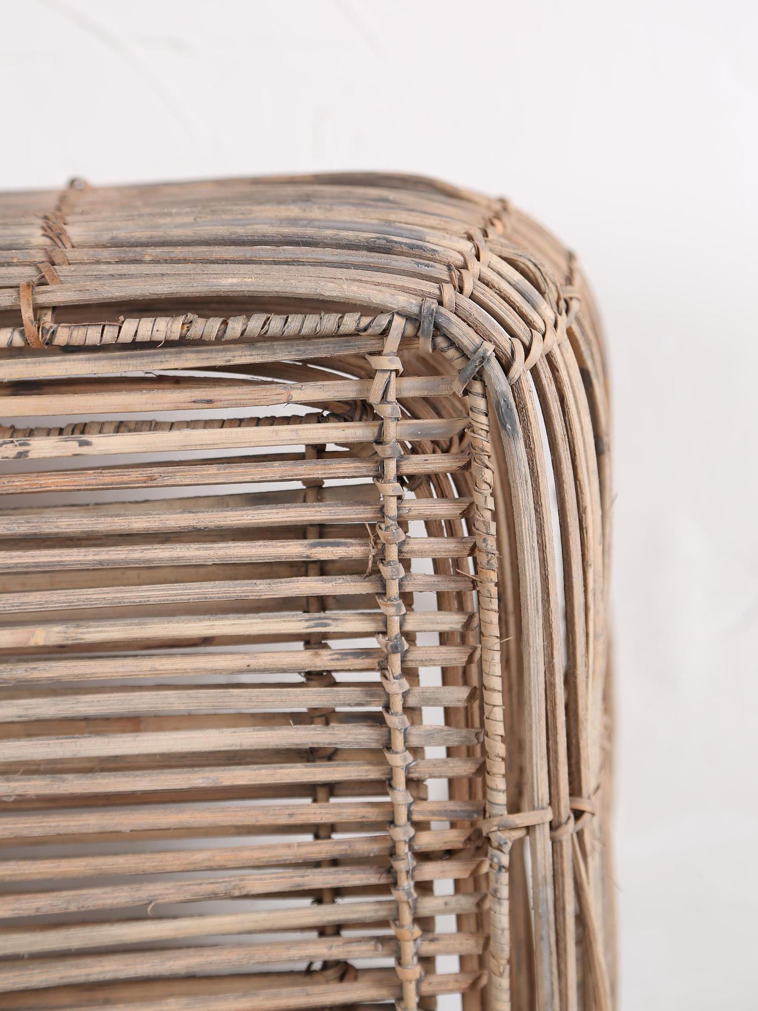 Harper Shallow Basket - Nature grey - 2 Sizes Available