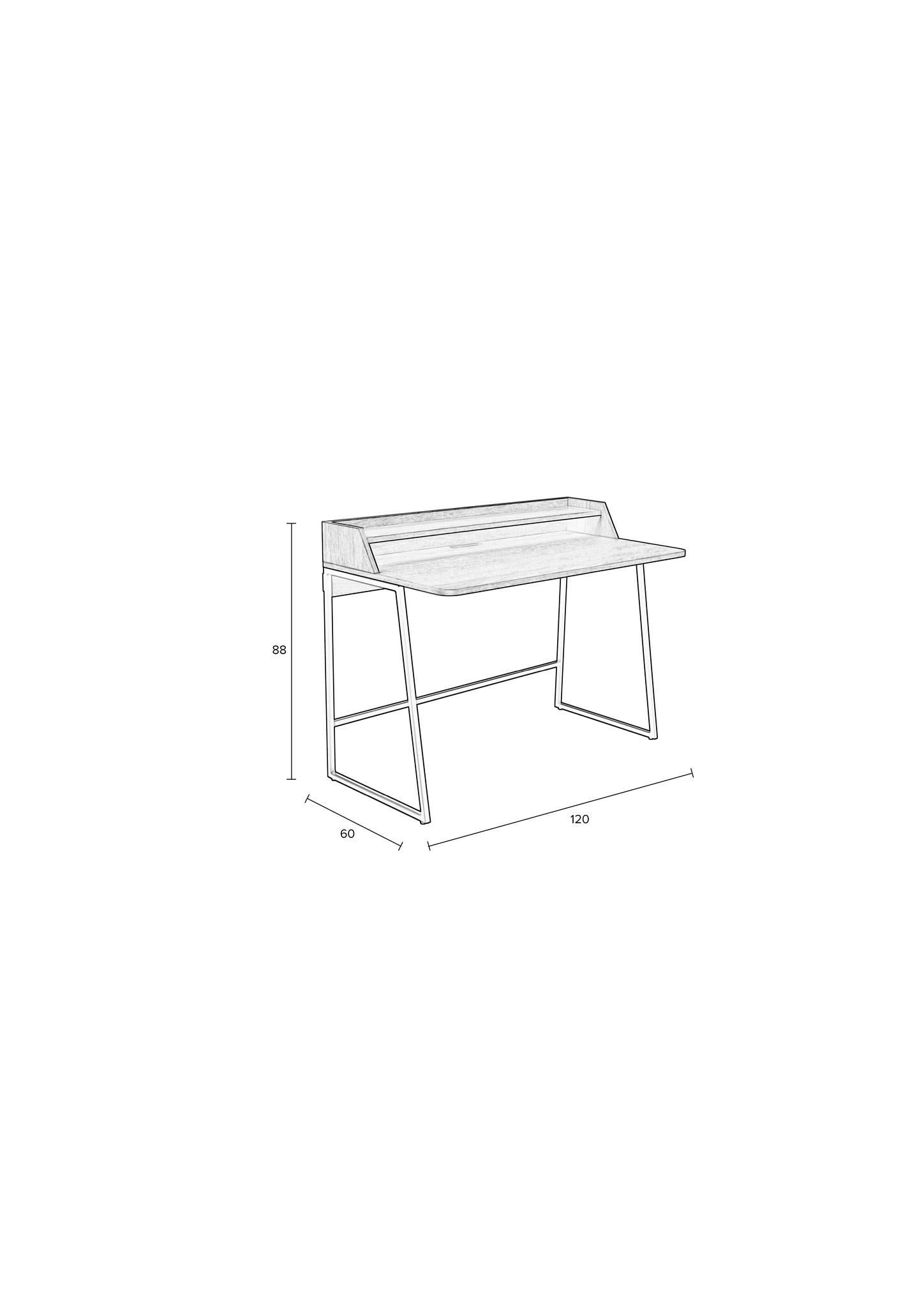 Giorgio Desk Table - Natural