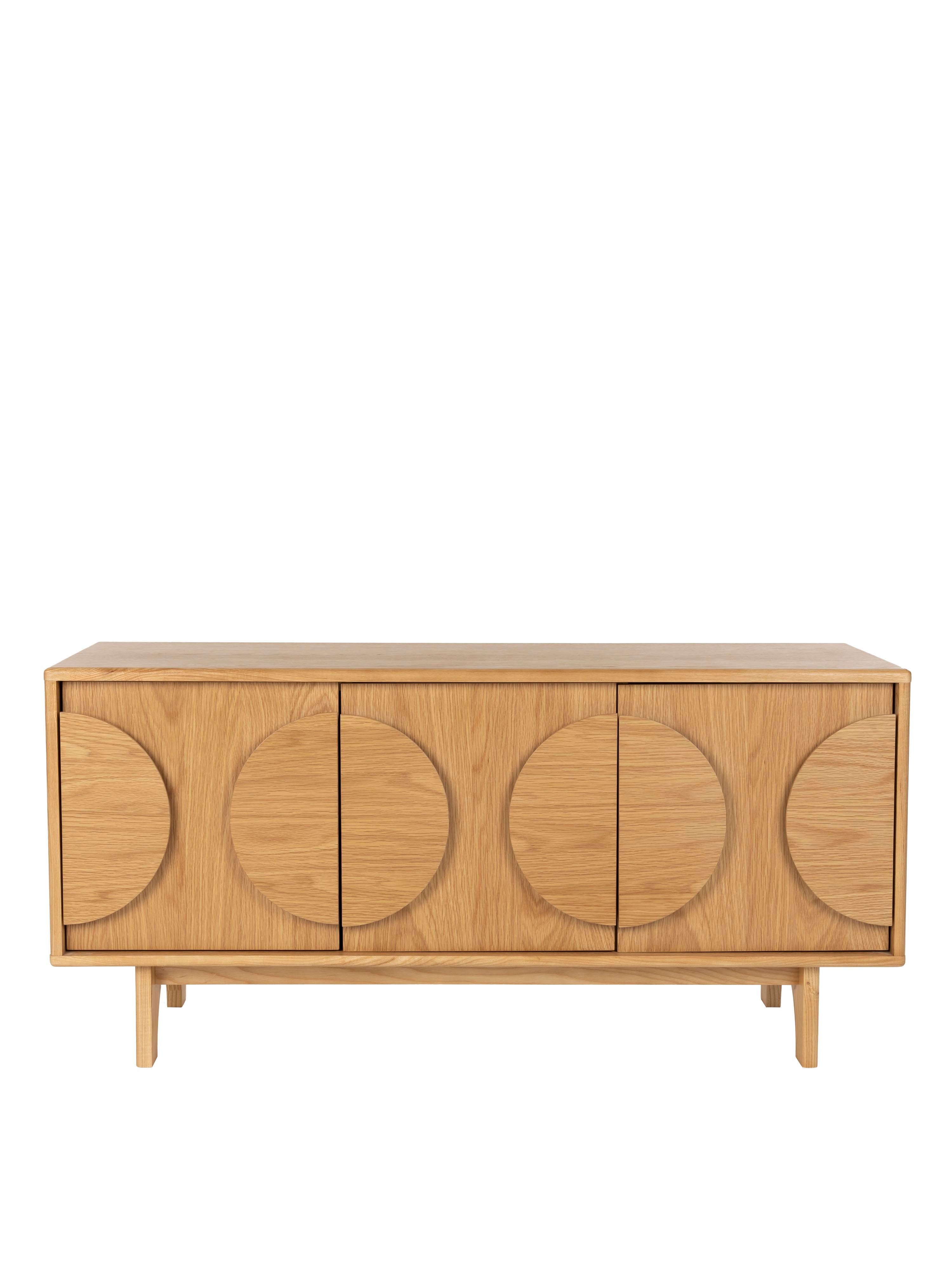 Groove Wooden Cabinet - Natural Oak - 2 Sizes Available