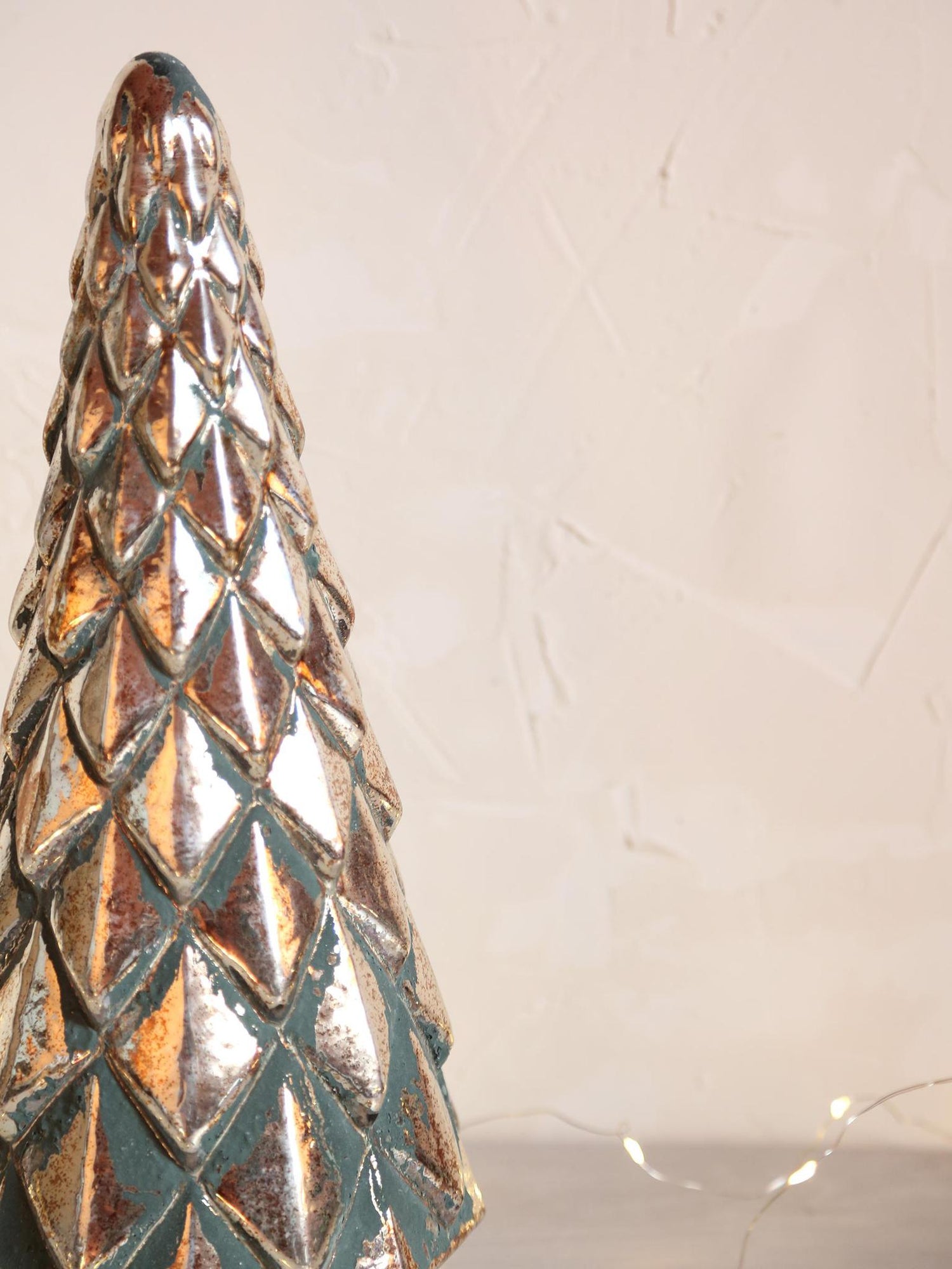 Decorative Forest Green Glass Tree