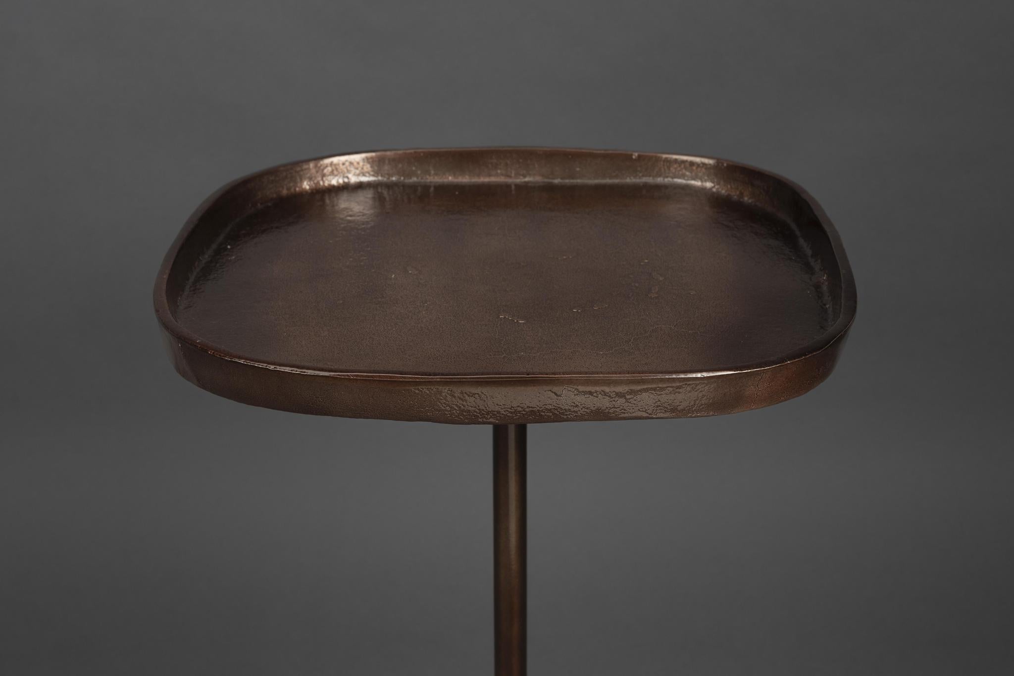 Rimo Bronze Marble Side Table