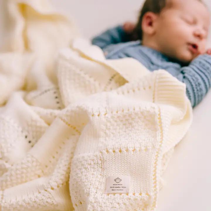 Plaid Blanket - Ecru