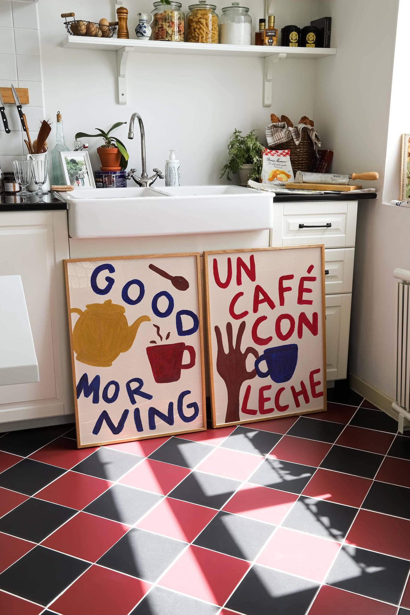 Good Morning Hand Painted Print - 2 Sizes Available