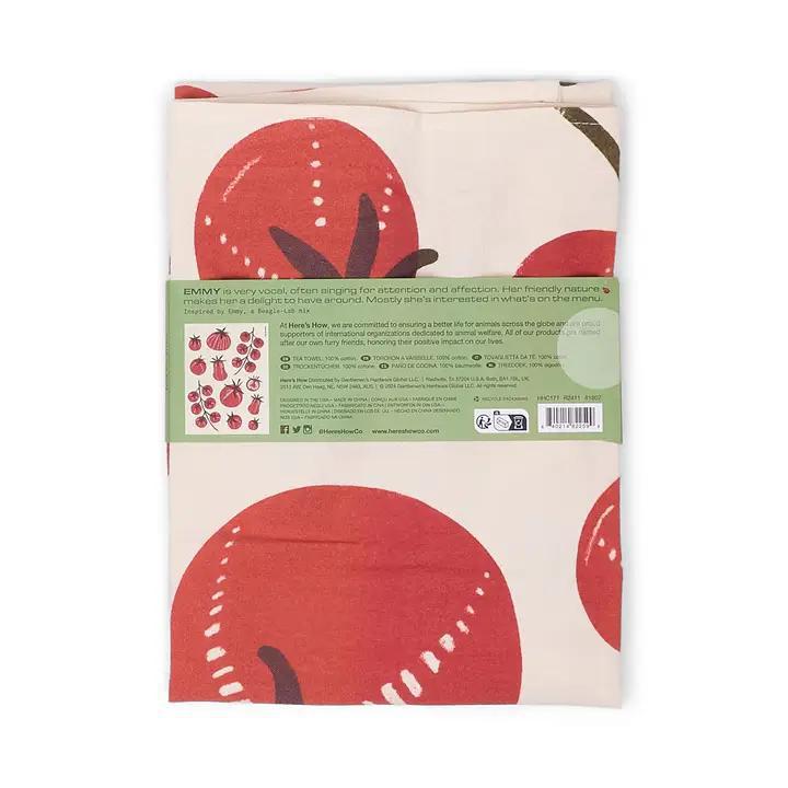 The Emmy Tea Towel - Tomatoes Print