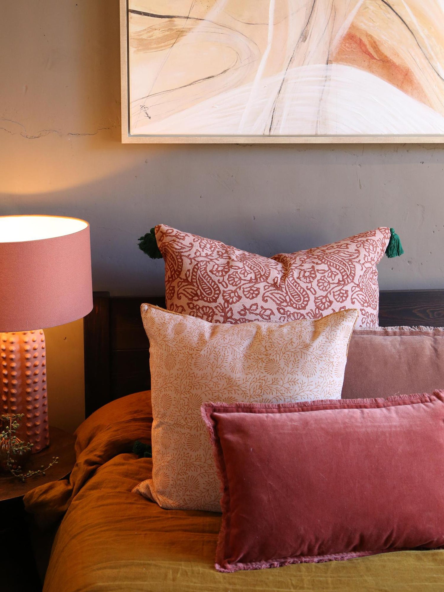 CRAFTED - Selene Hand Embroidered Cushion