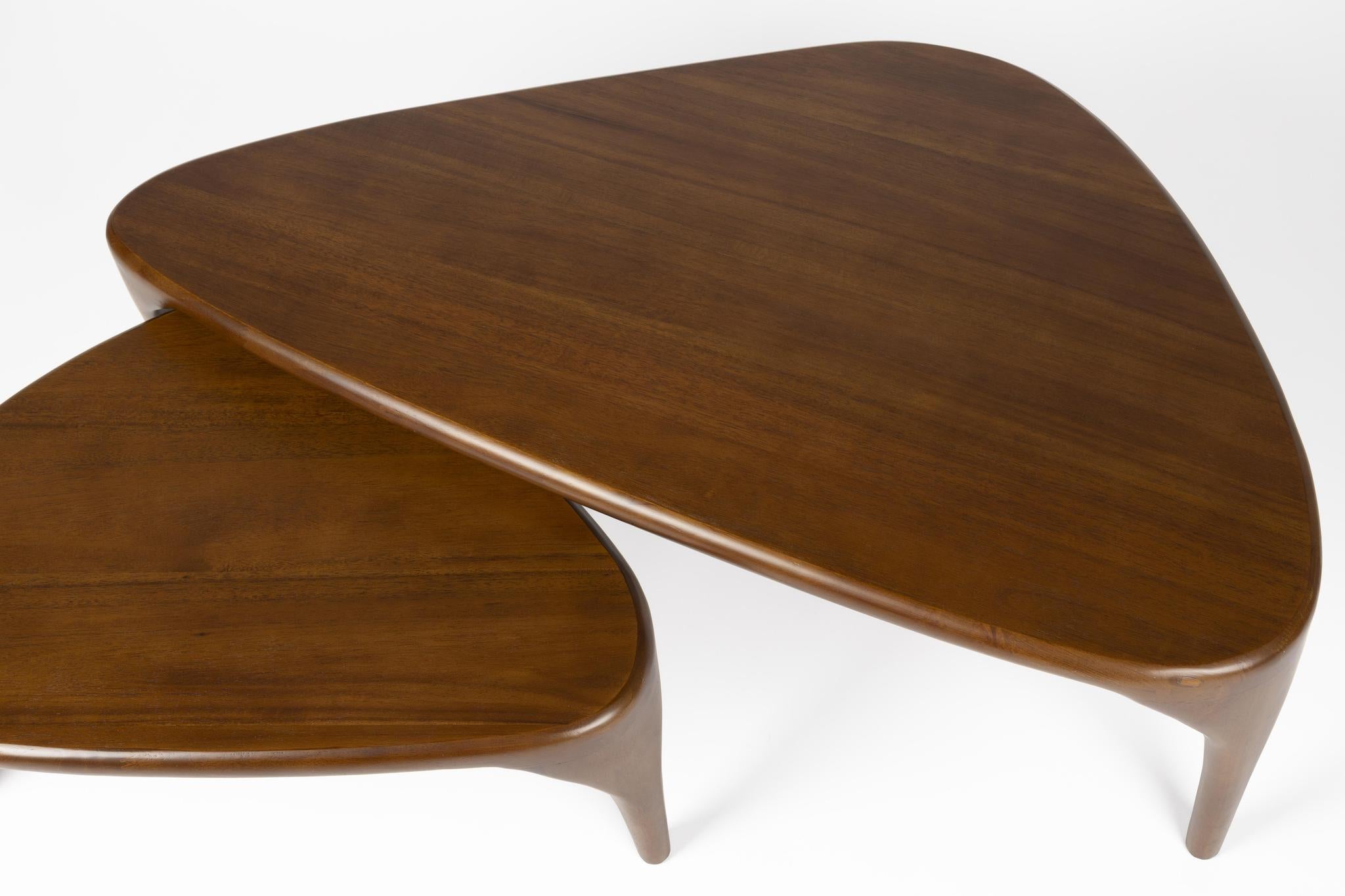 Isla Set of 2 Solid Wood Coffee Tables - 2 Colours Available