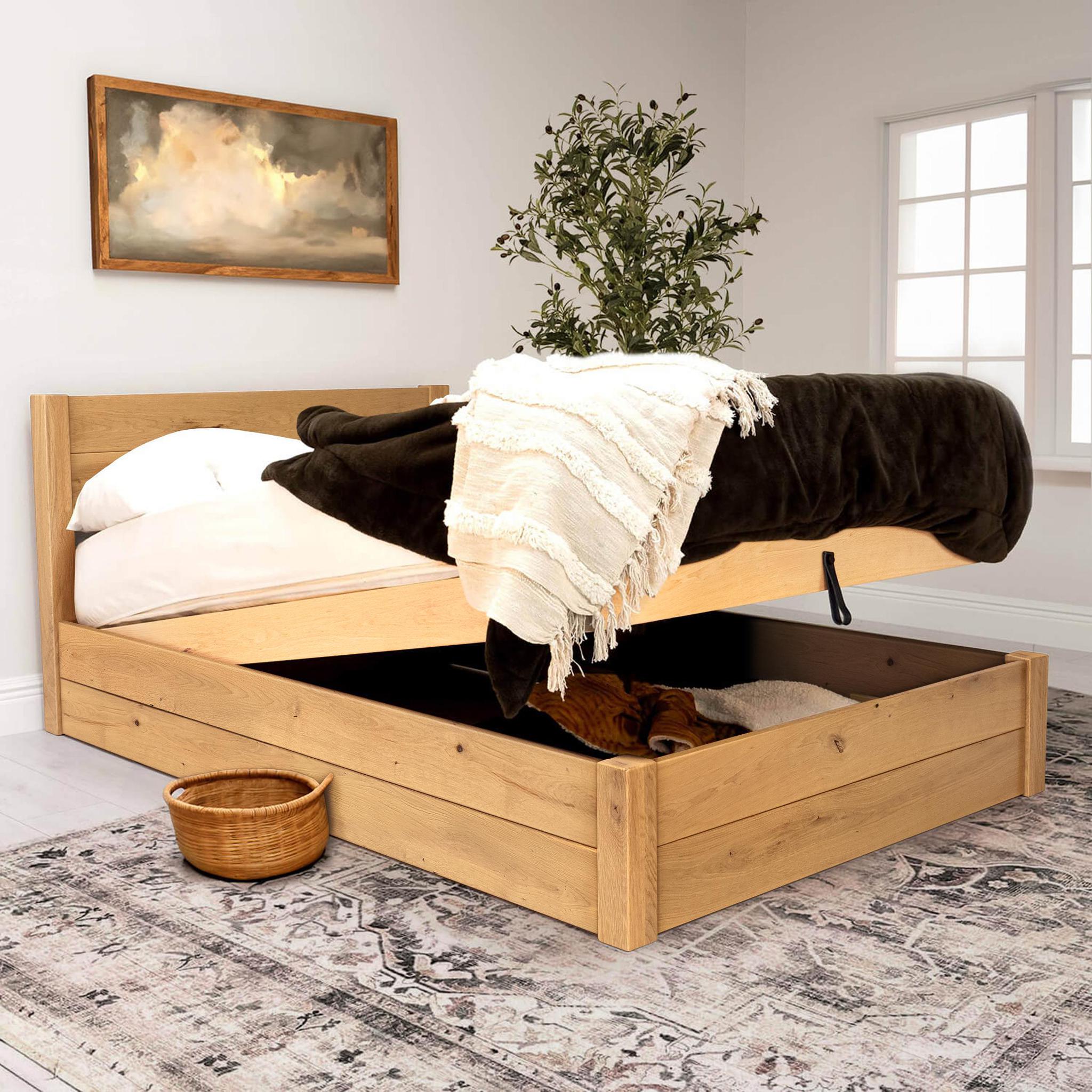 Model 05 - Handmade Wooden Ottoman Bed - Colour And Size Options available