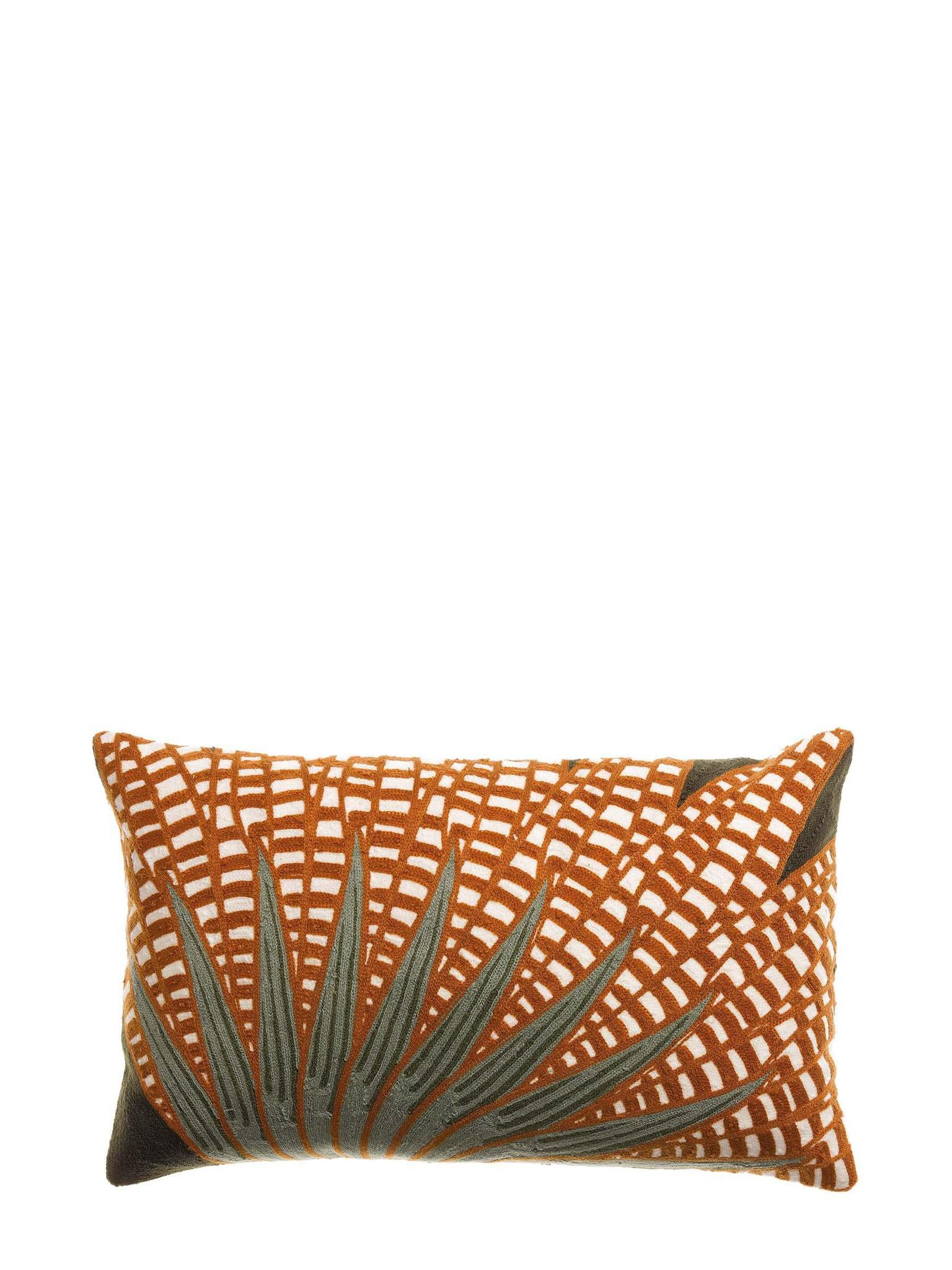 Embroidered Patterned Cushion - Ewan - 3 Colours Available - 30x50cm