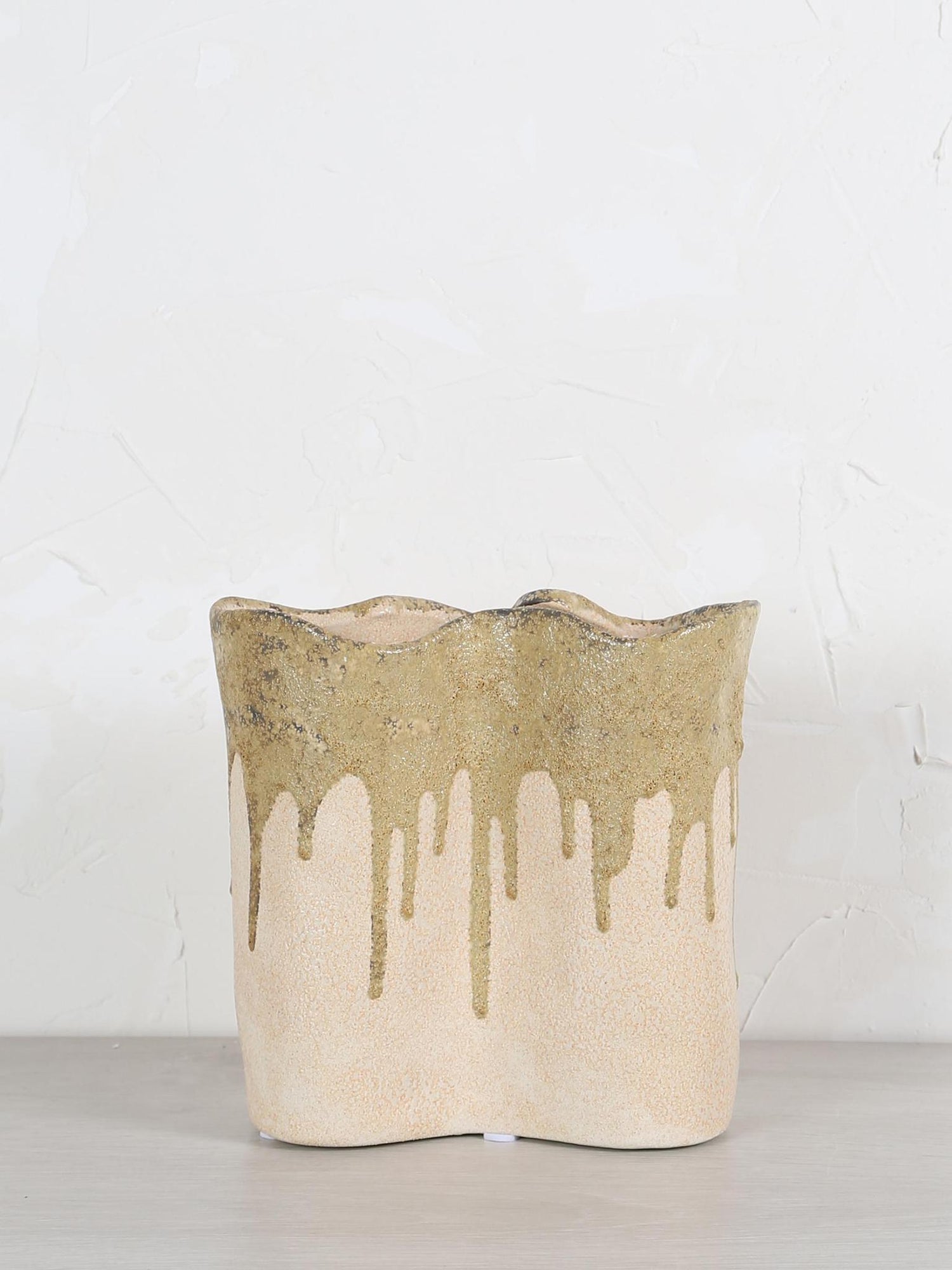 Flovilla Vase - cream, olive, green