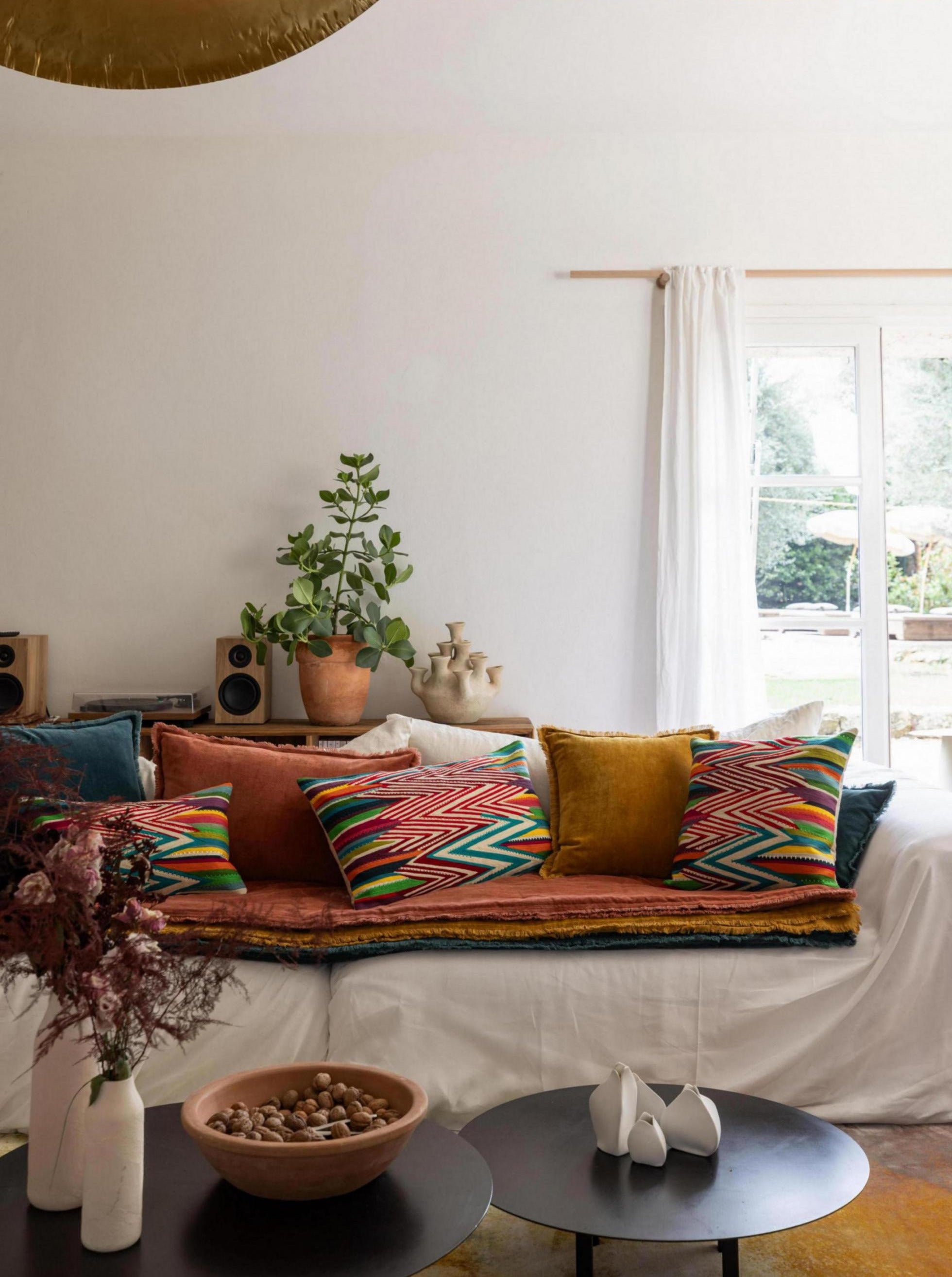 Fara Fringed Velvet Cushion - Corinth - 3 Sizes Available