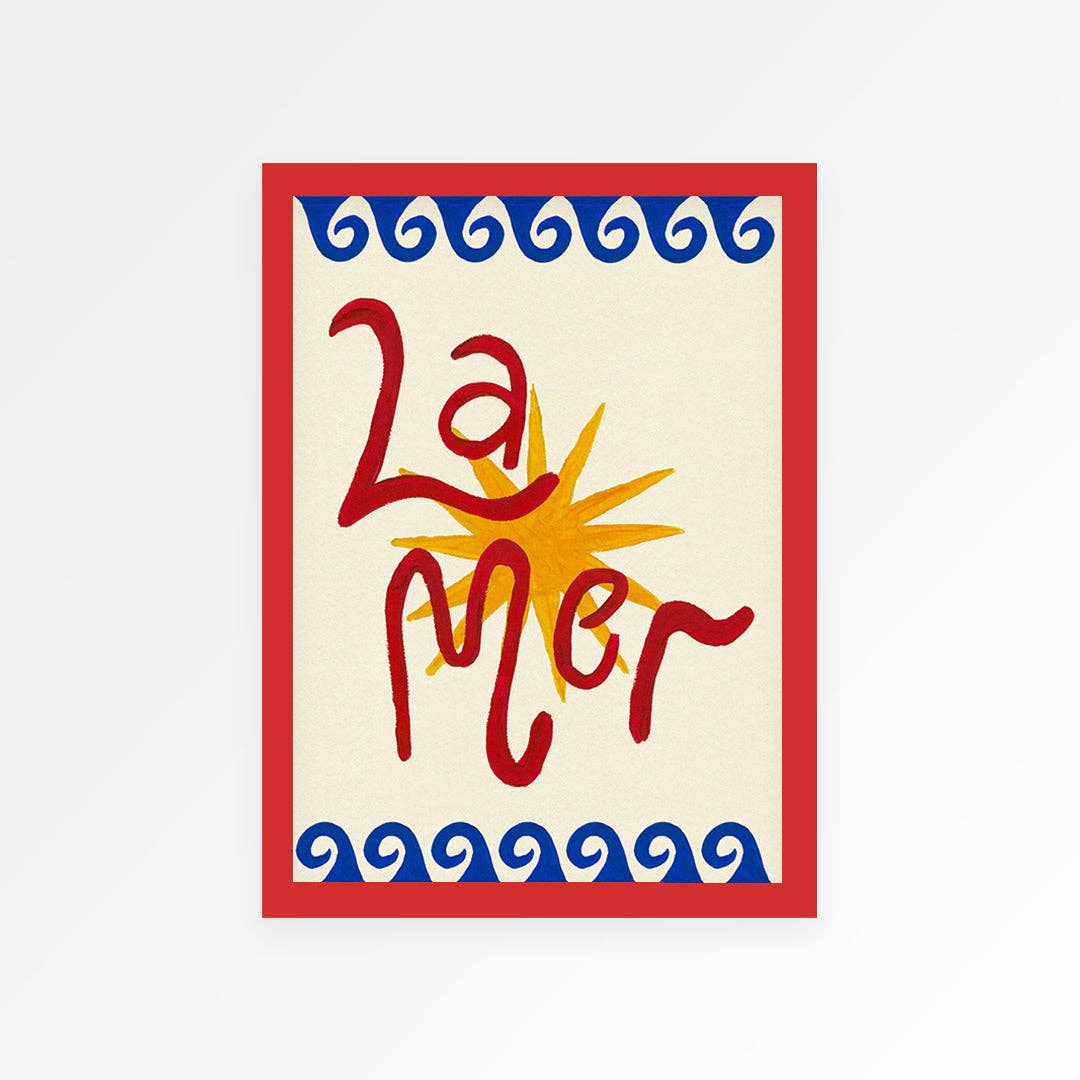 La Mer Hand Painted Print
