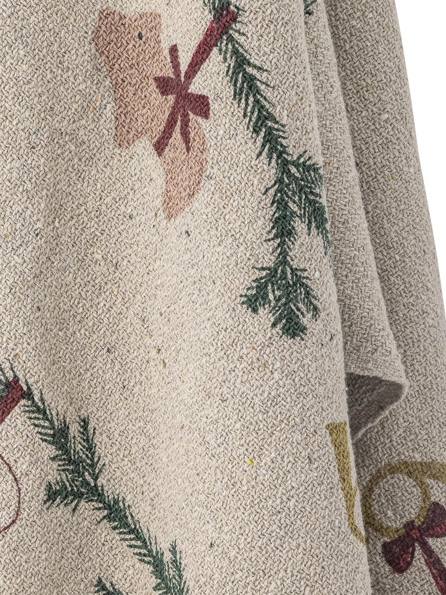 Yule Recycled Cotton Throw - Festive Nature