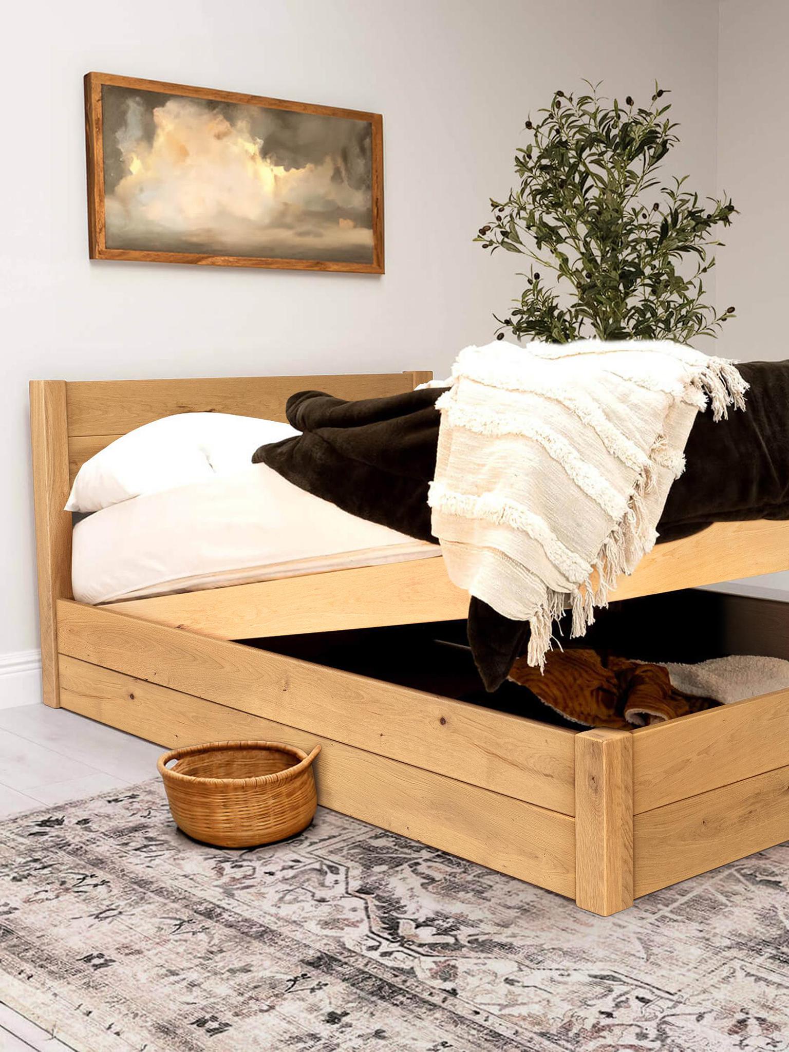 Model 05 - Handmade Wooden Ottoman Bed - Colour And Size Options available