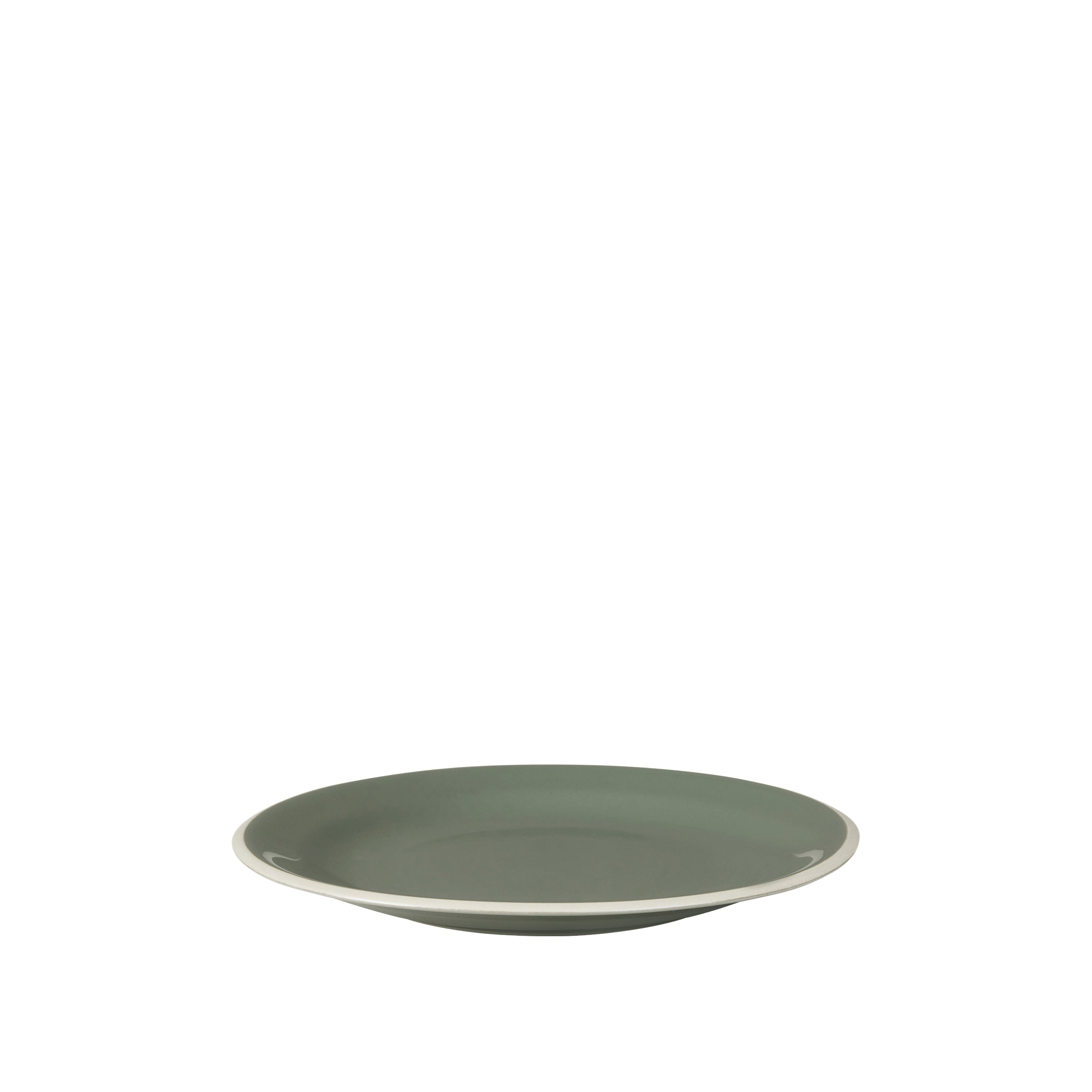 Taverna Green Glazed Stoneware Dessert/Lunch Plate