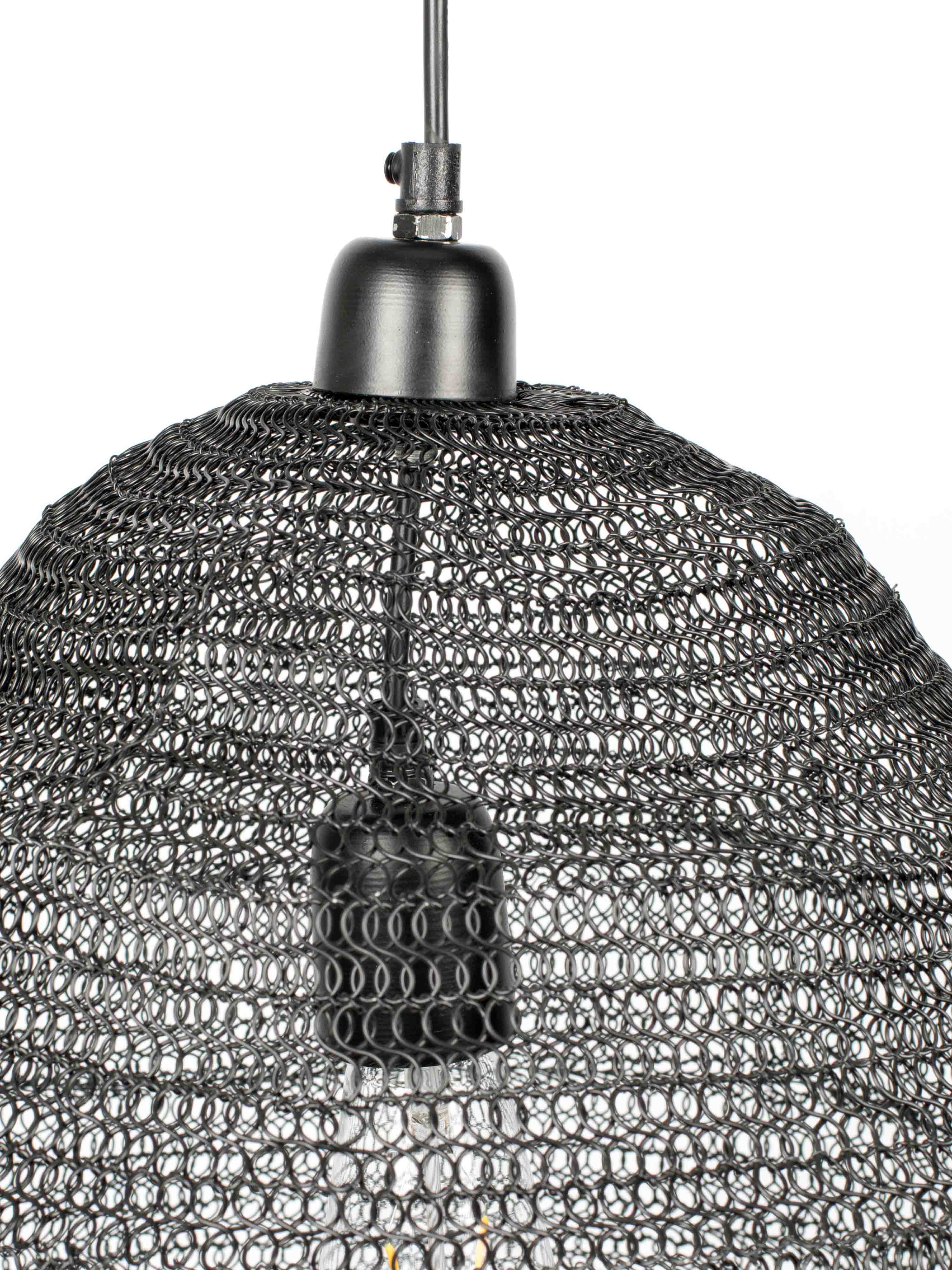 Large Lena Pendant Lamp - Brass/Black