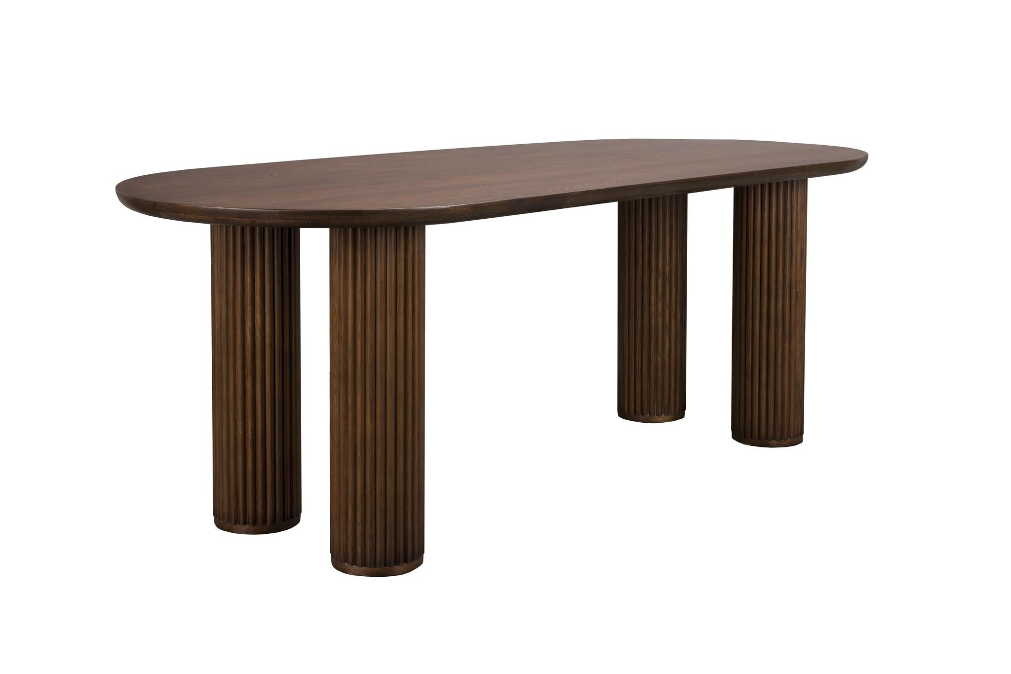 Dean Walnut Oval Dining Table