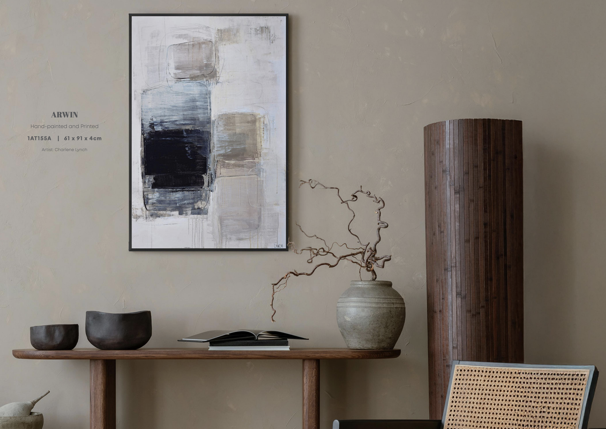 Arwin Blue Abstract Wall Art