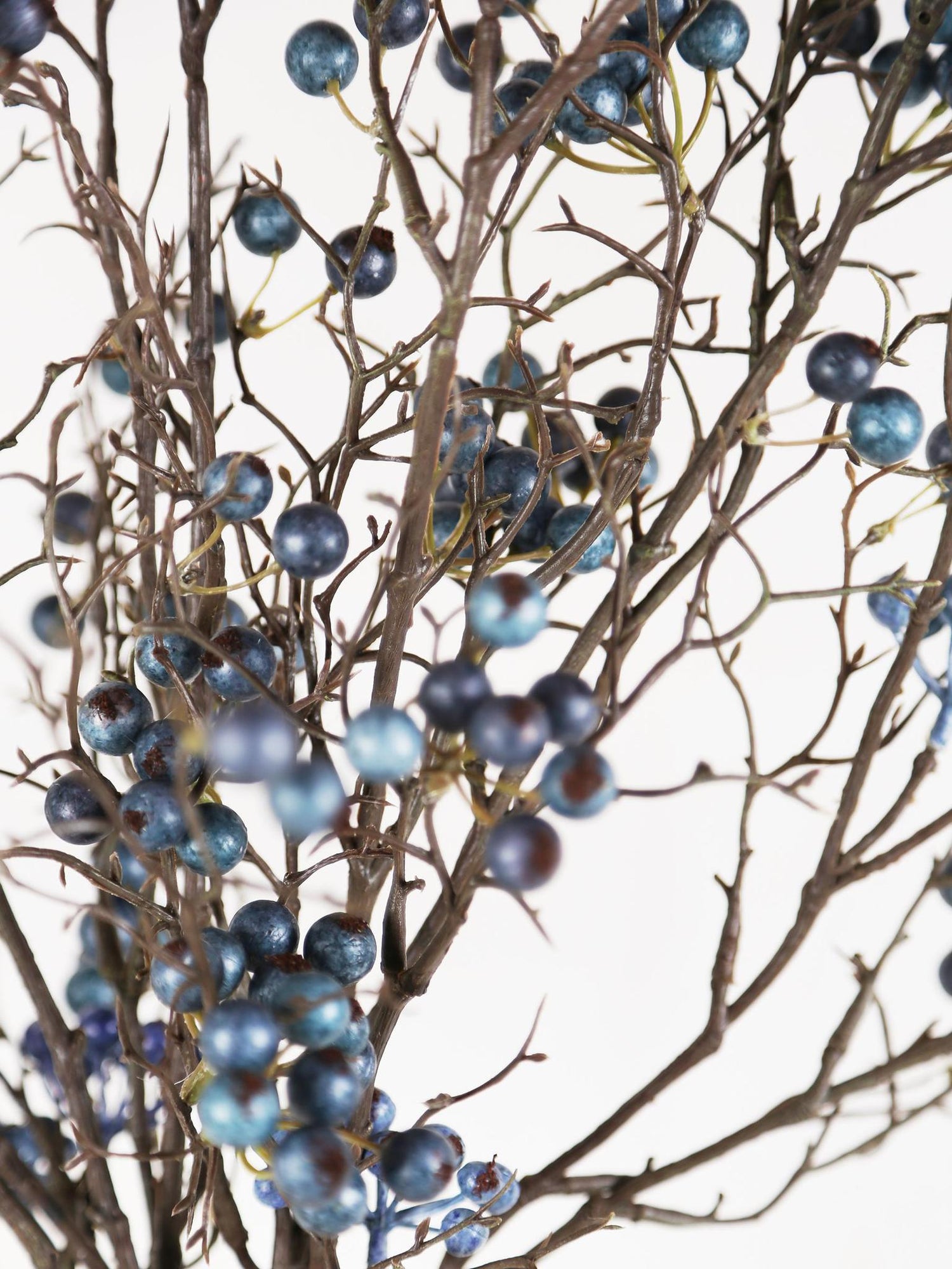 Faux Blue Berries Stem